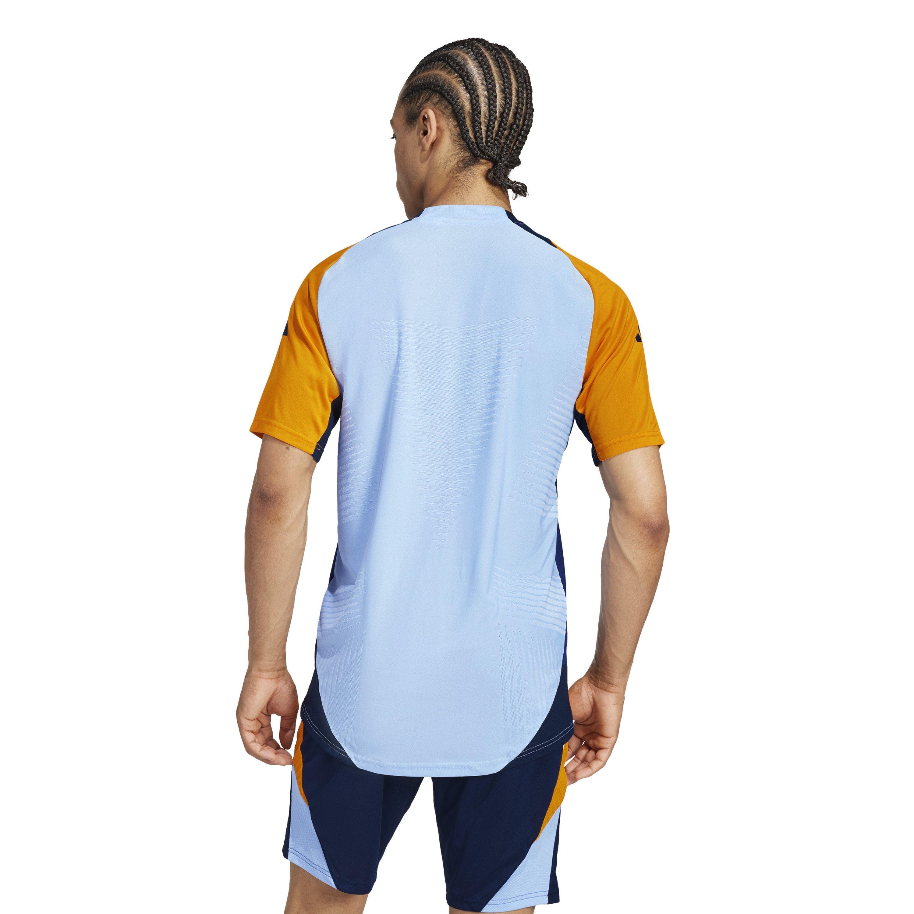 Blue/Ora/Navy - adidas - Real Madrid Training Shirt 24/25 Mens - 4