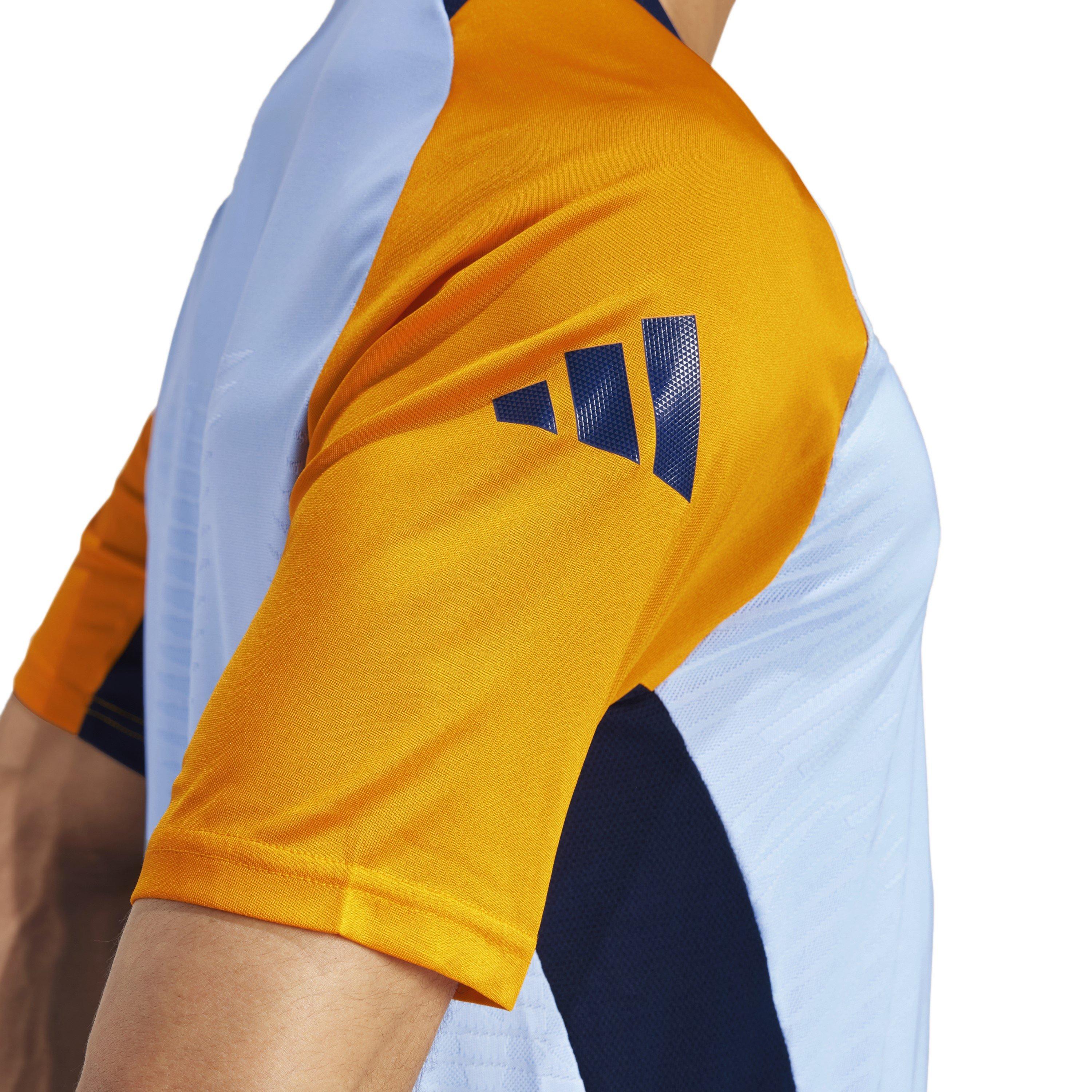 Blue/Ora/Navy - adidas - Real Madrid Training Shirt 24/25 Mens - 5