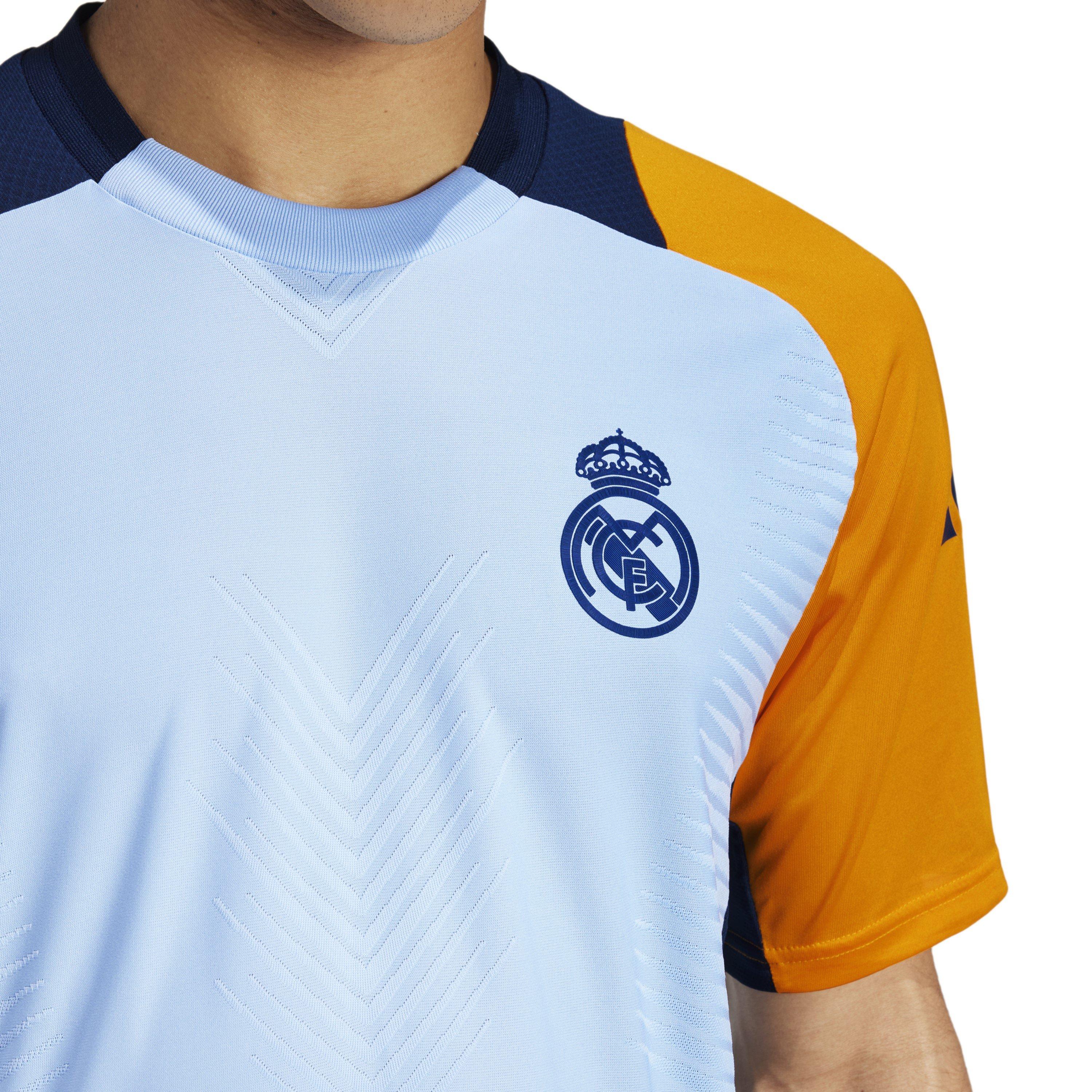 Blue/Ora/Navy - adidas - Real Madrid Training Shirt 24/25 Mens - 6