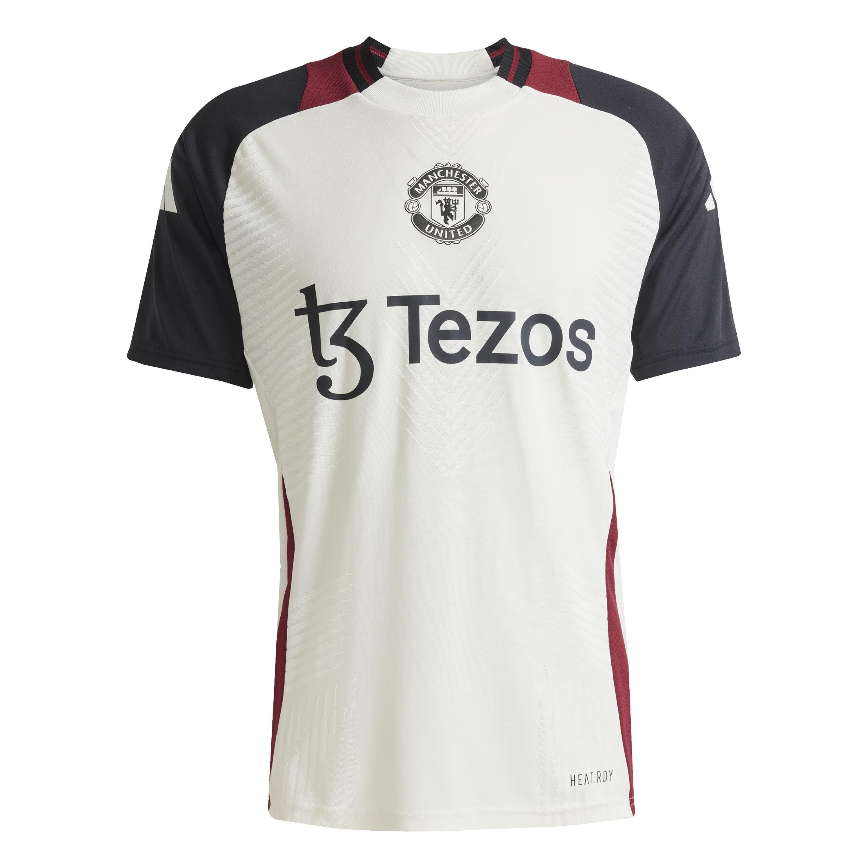 Adidas Men's Manchester United Pro Training Shirt 24/25 - Owhite/Black - XS