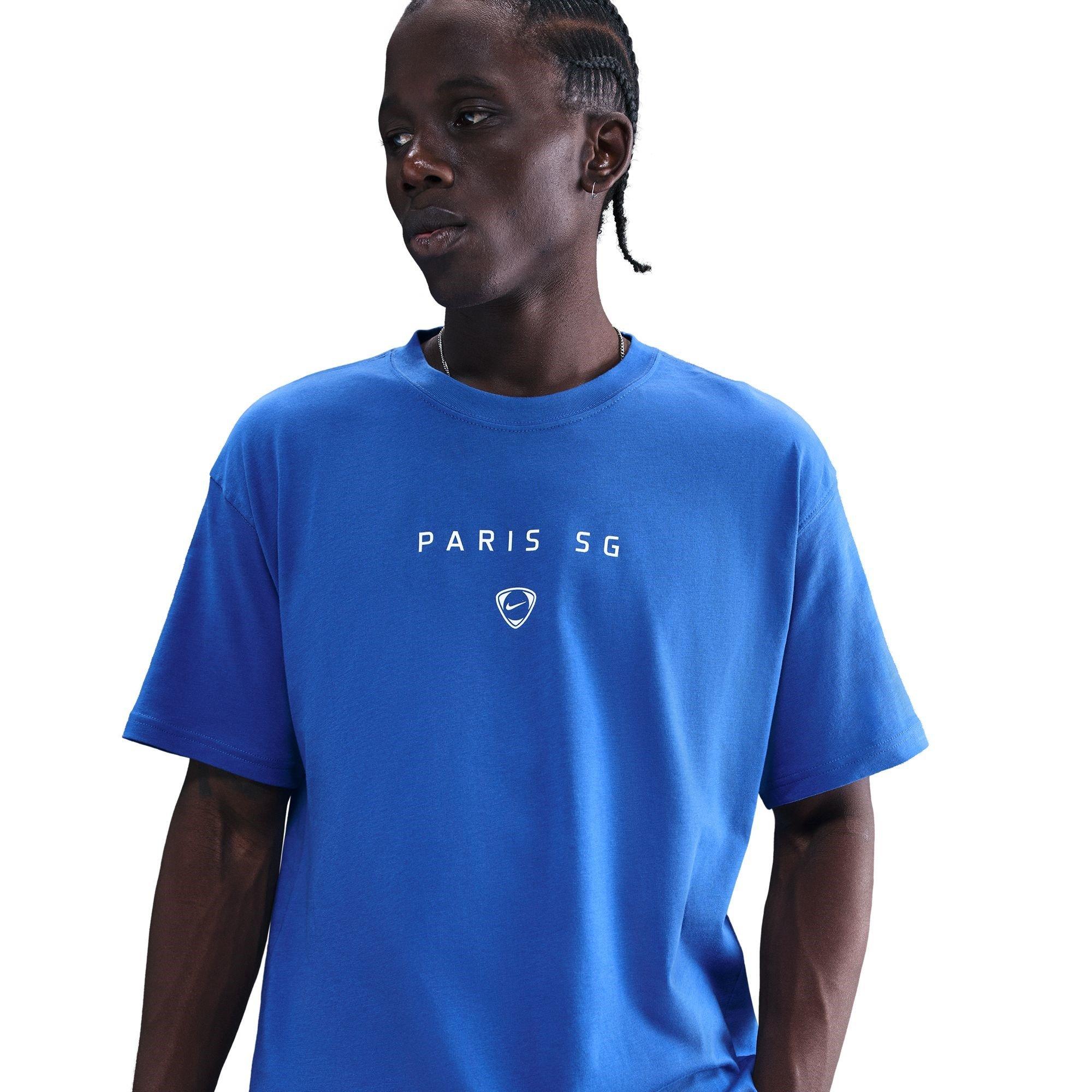 Blue - Nike - PSG T90 Wordmark T-Shirt Mens - 3