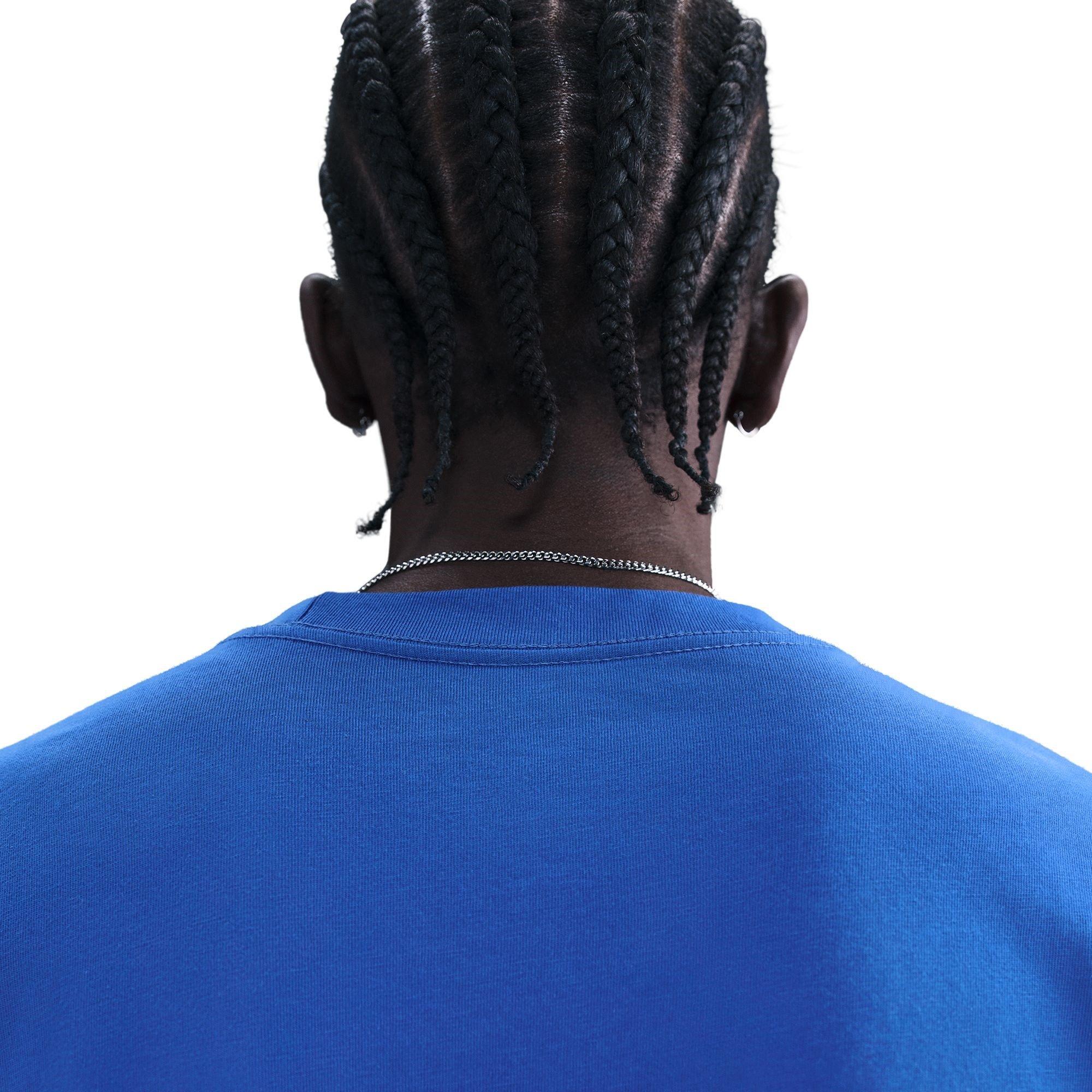 Blue - Nike - PSG T90 Wordmark T-Shirt Mens - 4