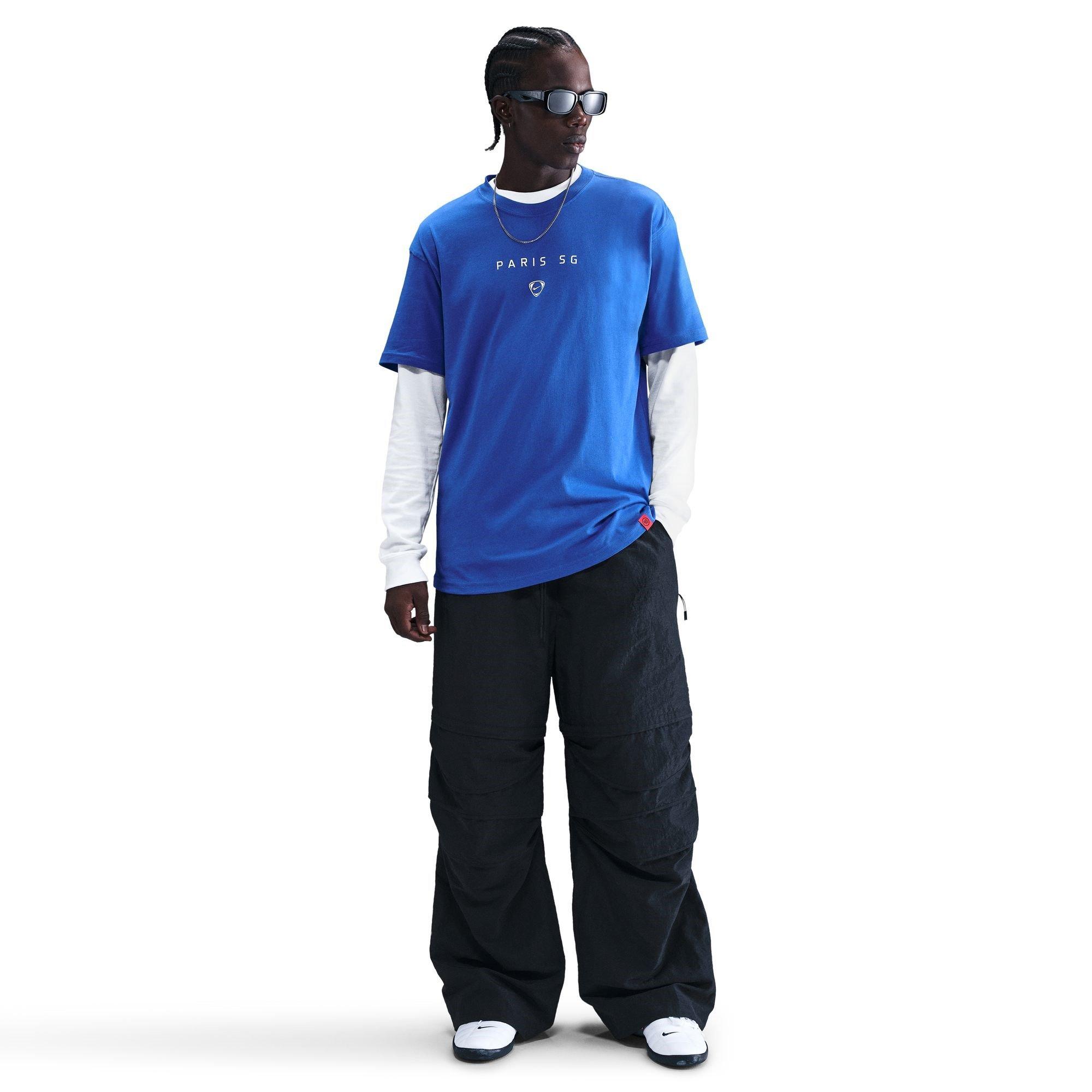 Blue - Nike - PSG T90 Wordmark T-Shirt Mens - 5