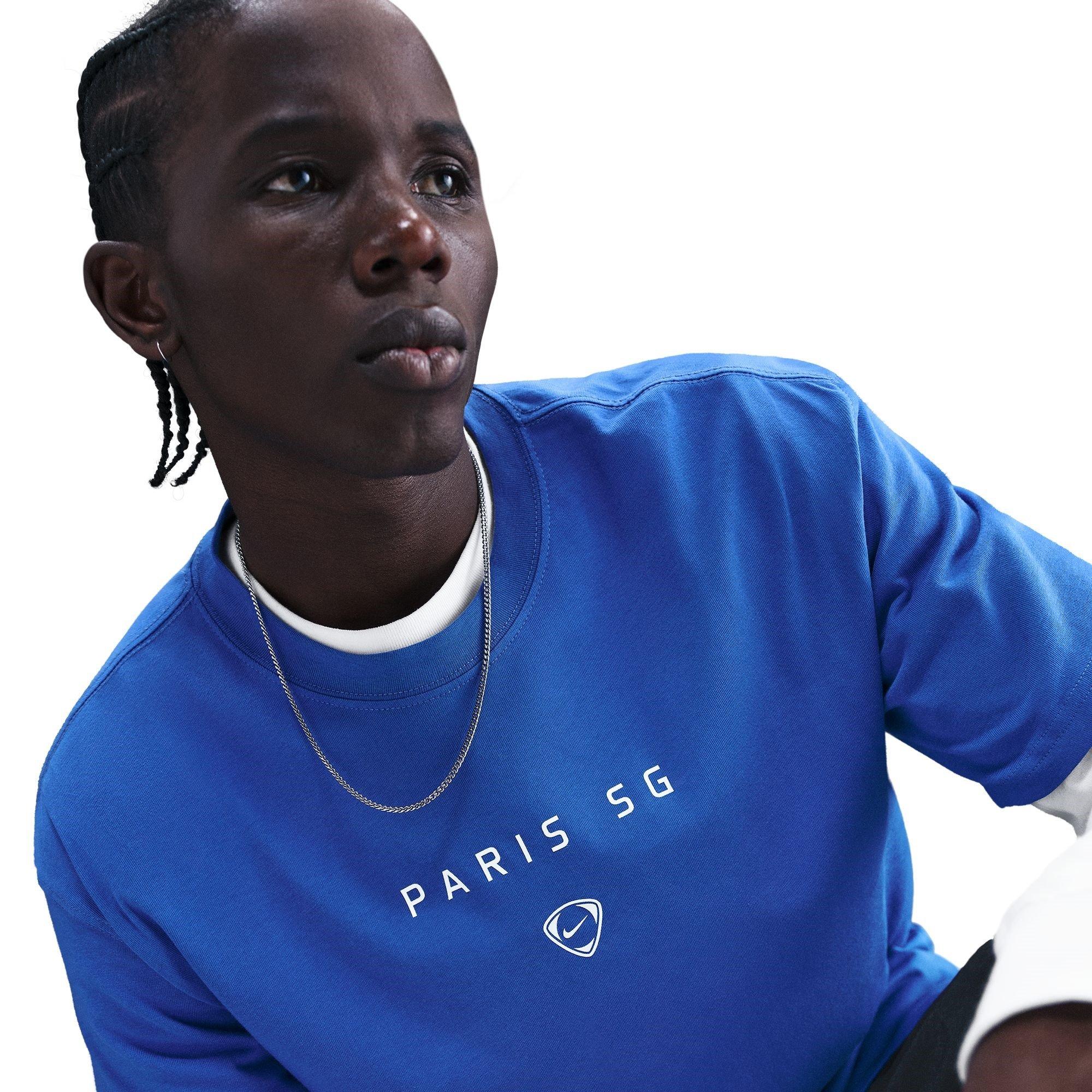 Blue - Nike - PSG T90 Wordmark T-Shirt Mens - 9