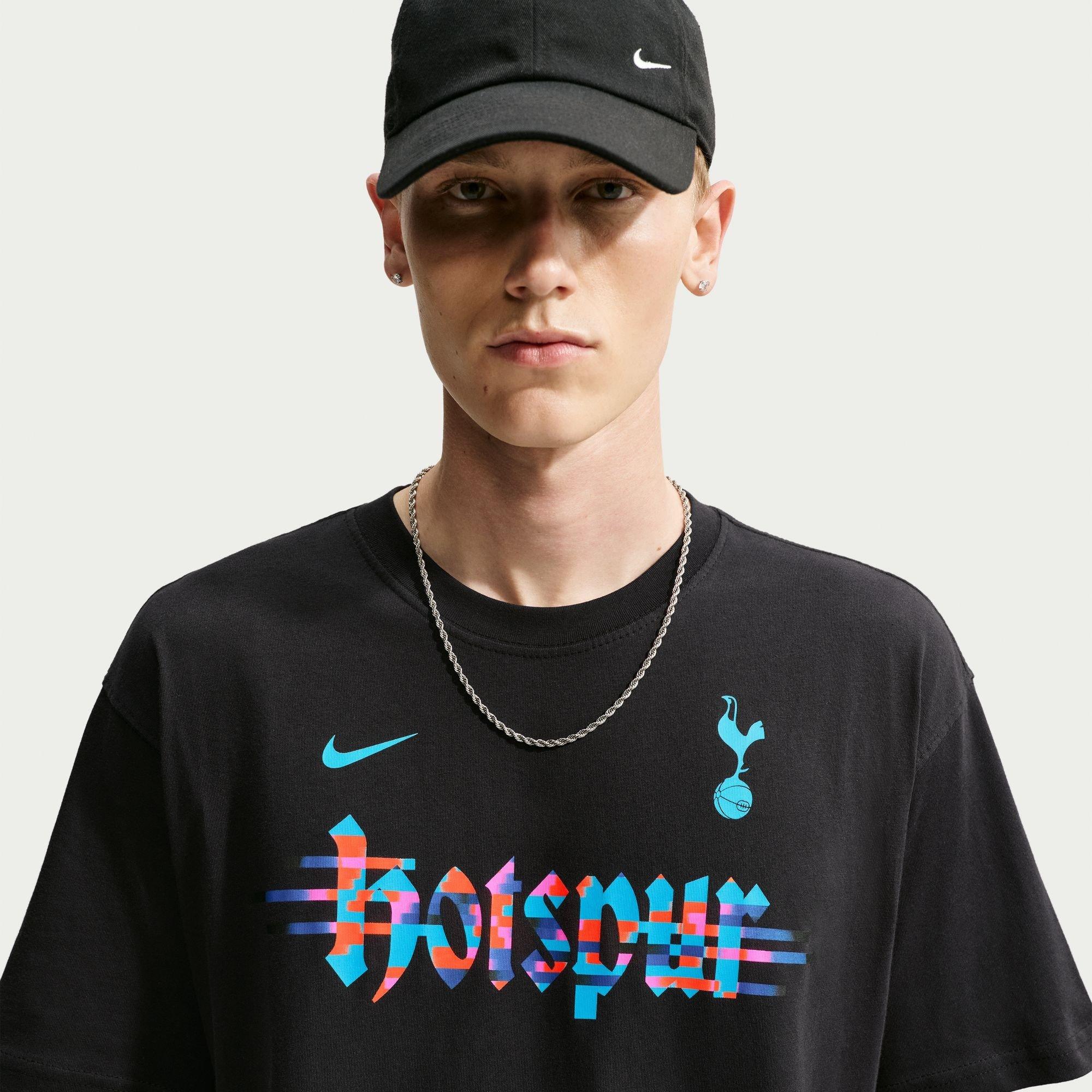 Zwart/Wit - Nike - Tottenham Wordmark T-Shirt Mens - 3