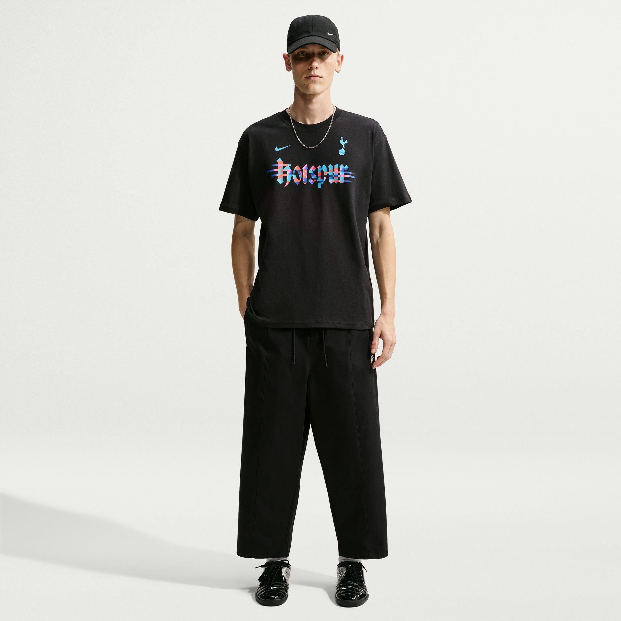 Zwart/Wit - Nike - Tottenham Wordmark T-Shirt Mens - 4