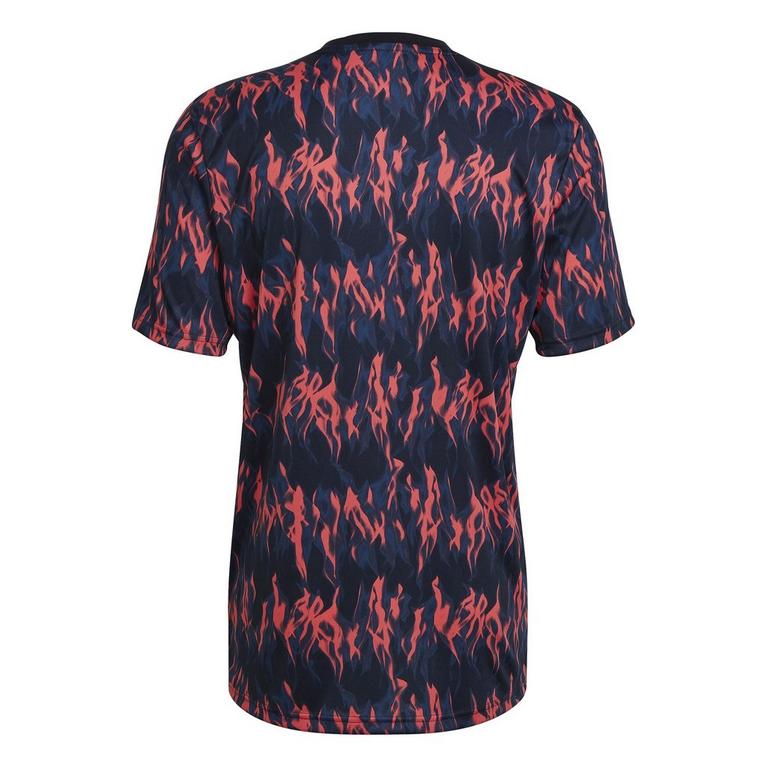 Noir/Rouge Électrique - adidas - Topman Ljusbeige sweatshirt med dragkedja vid halsen - 2