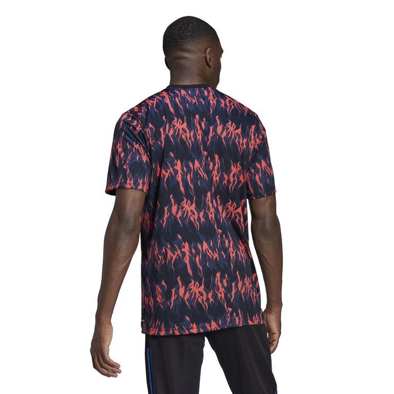 Noir/Rouge Électrique - adidas - Topman Ljusbeige sweatshirt med dragkedja vid halsen - 4
