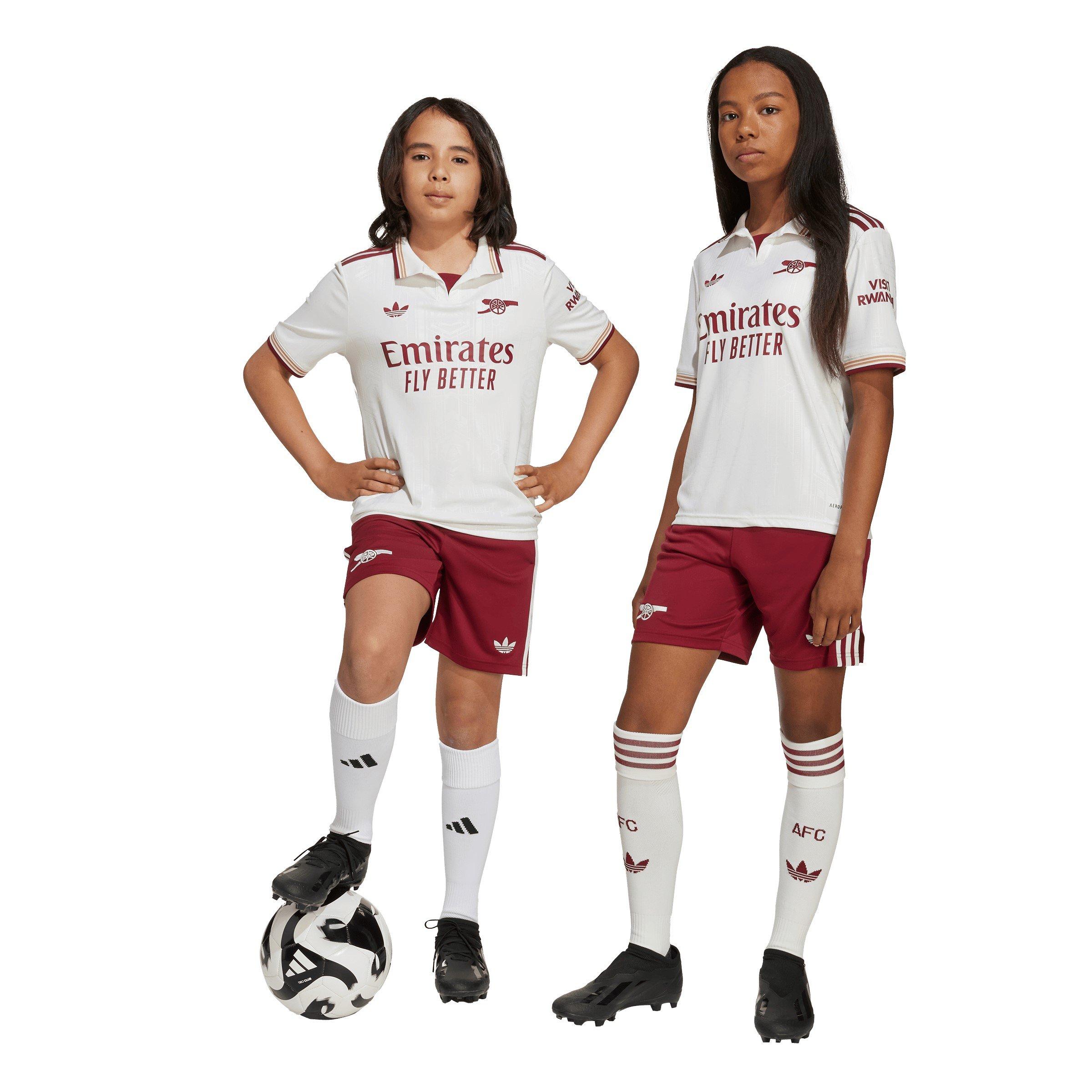 Rød/Hvid - adidas - Arsenal Third Shorts 2025 2026 Juniors - 2