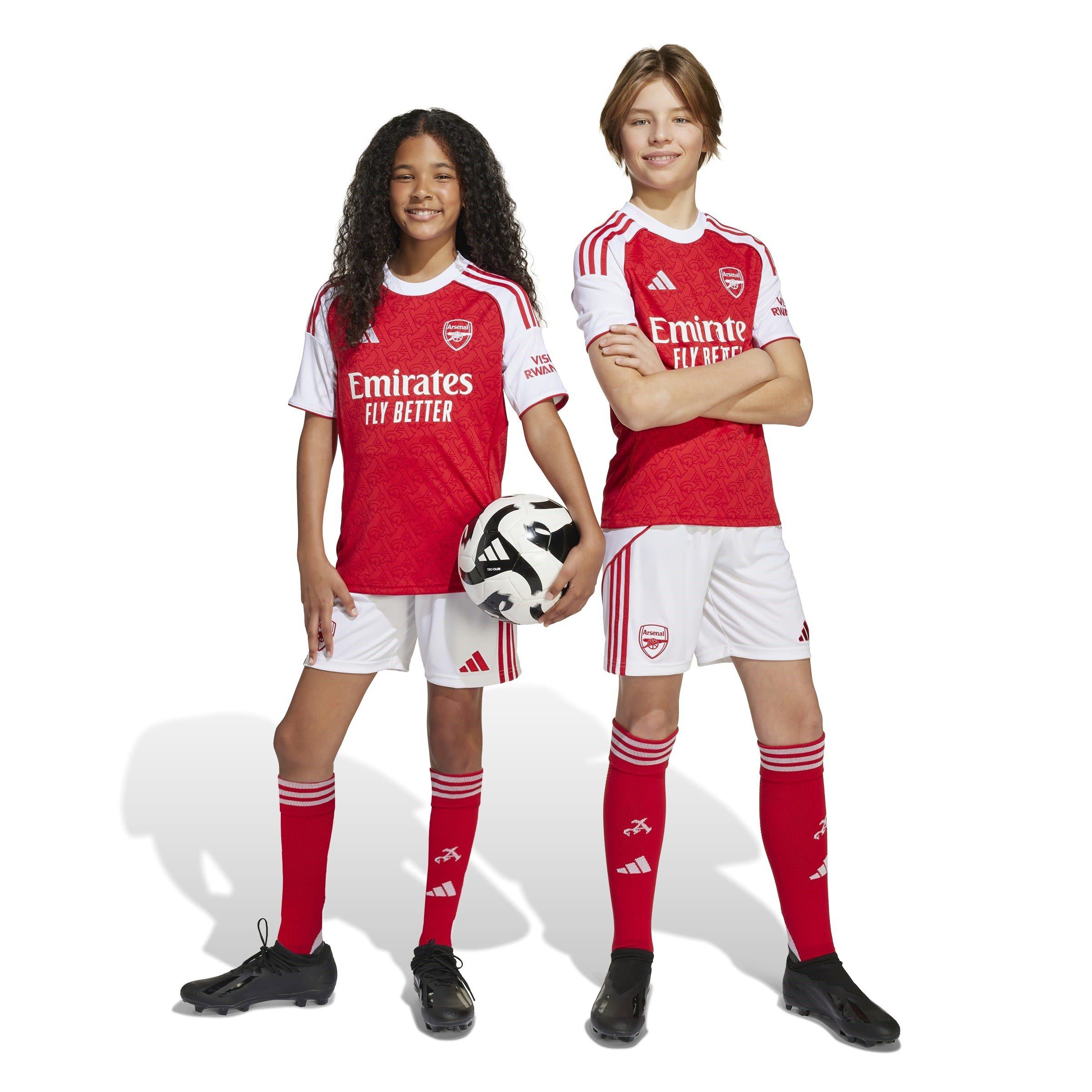 White/Red - adidas - Arsenal Home Shorts 2025 2026 Juniors - 2