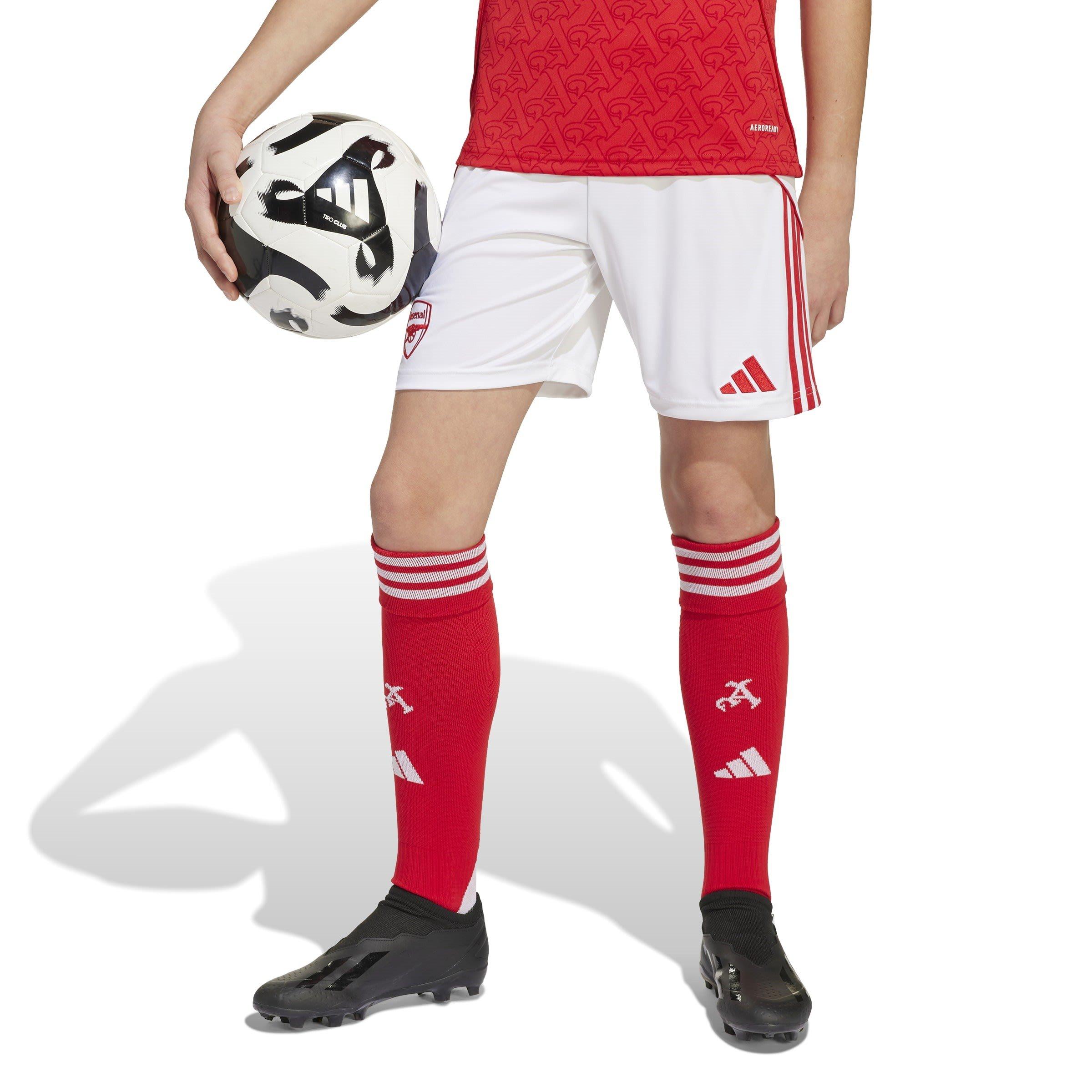 White/Red - adidas - Arsenal Home Shorts 2025 2026 Juniors - 4