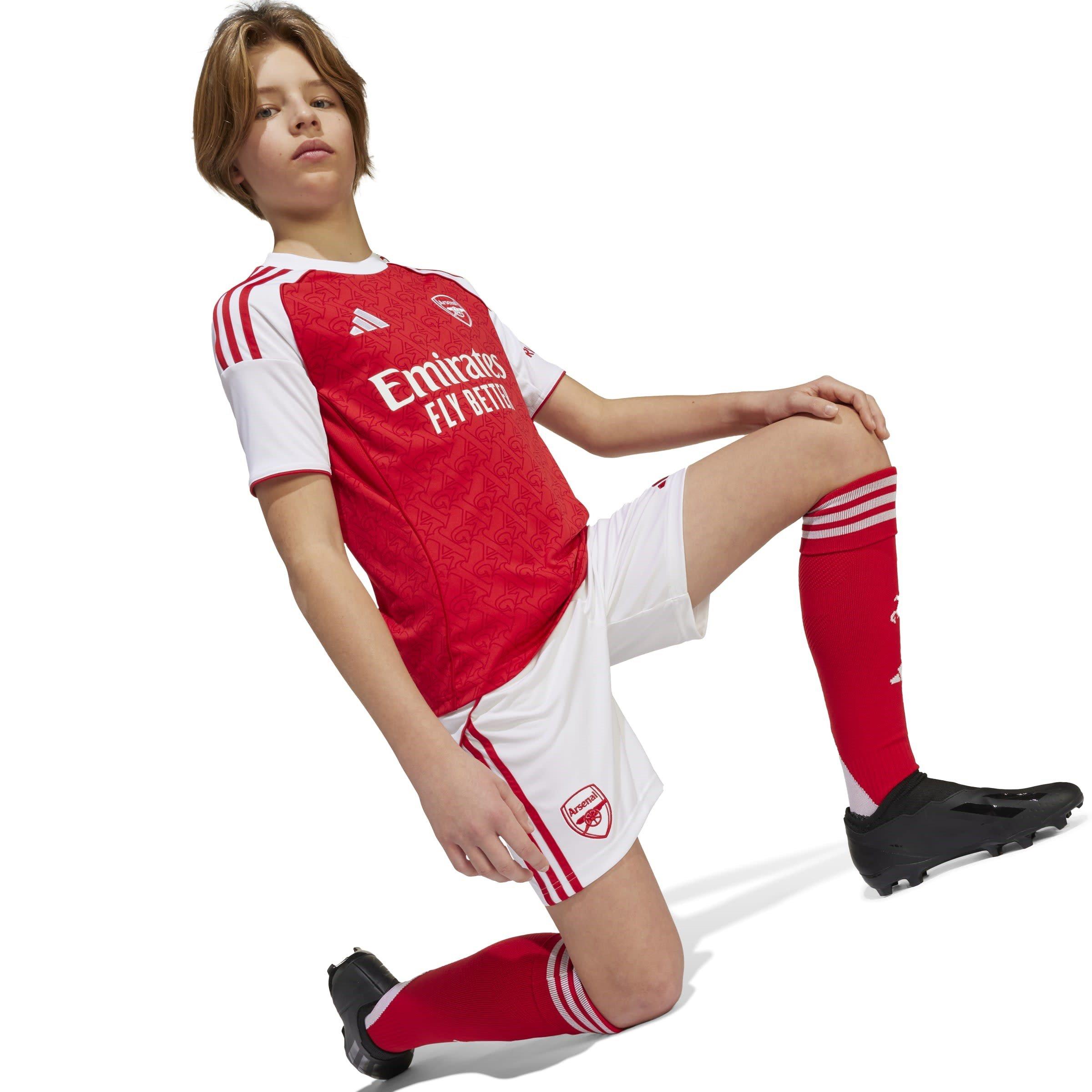White/Red - adidas - Arsenal Home Shorts 2025 2026 Juniors - 7