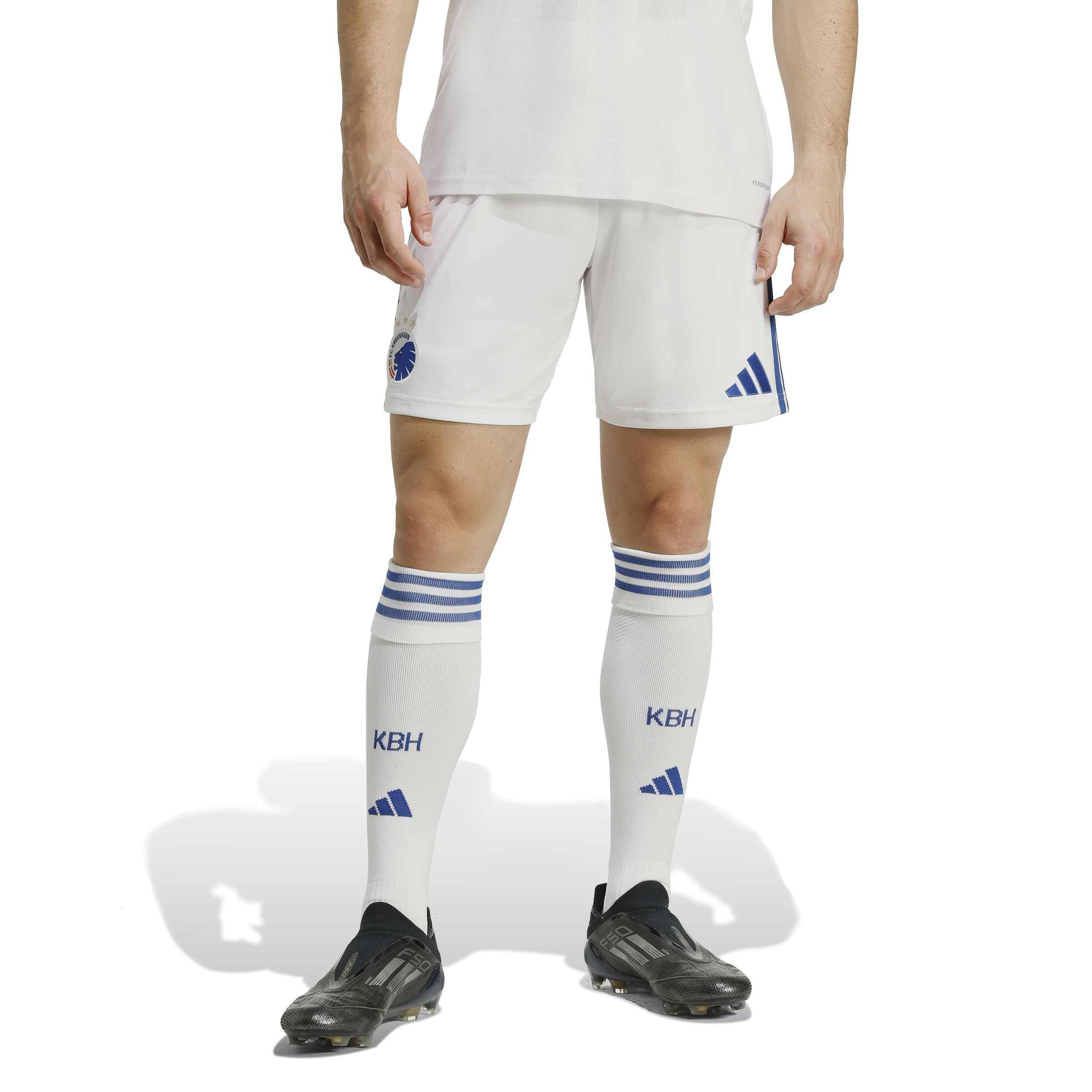 White/Blue - adidas - Copenhagen Home Shorts 2025 2026 Adults - 1