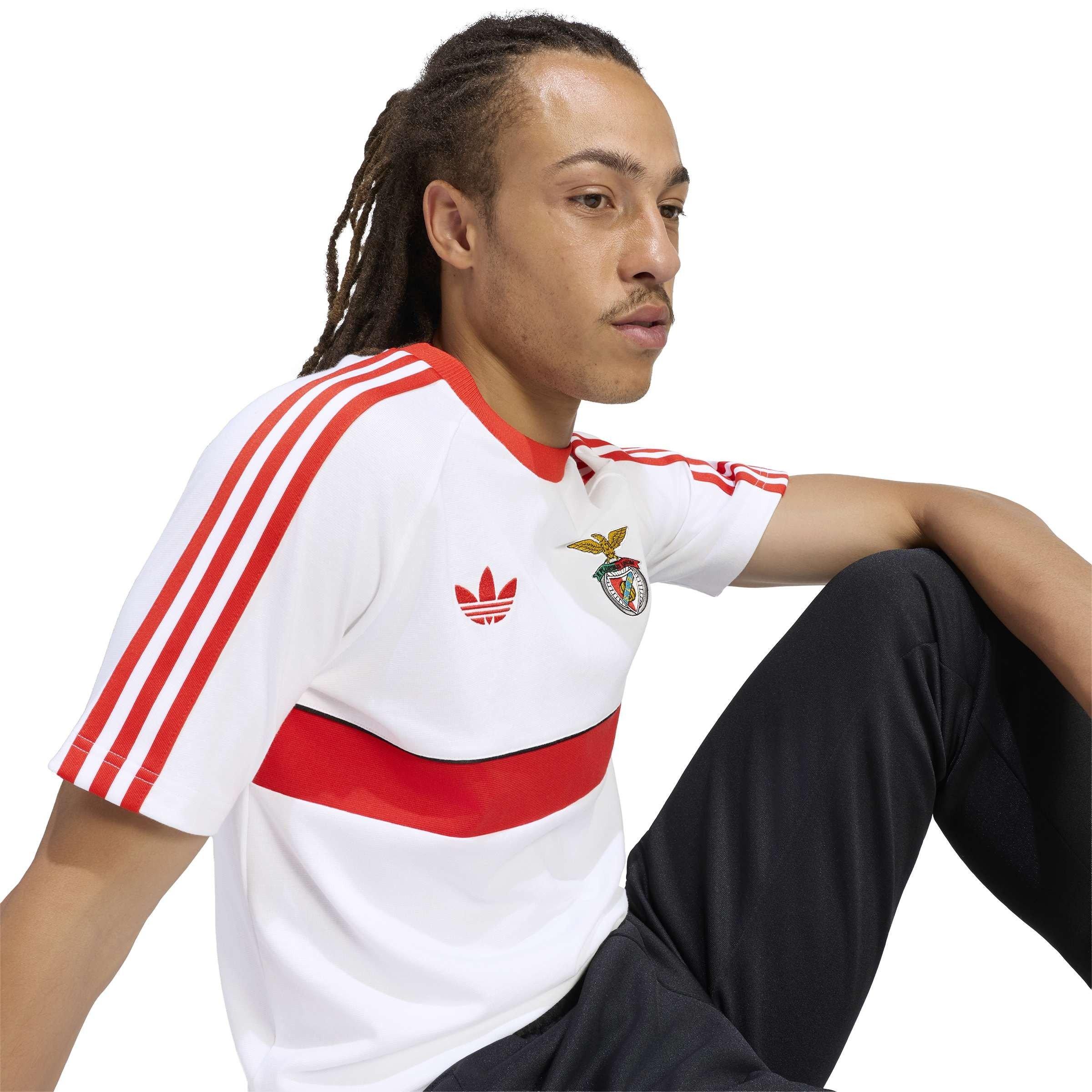 Hvid/Rød - adidas - Benfica Originals T-Shirt Mens - 4