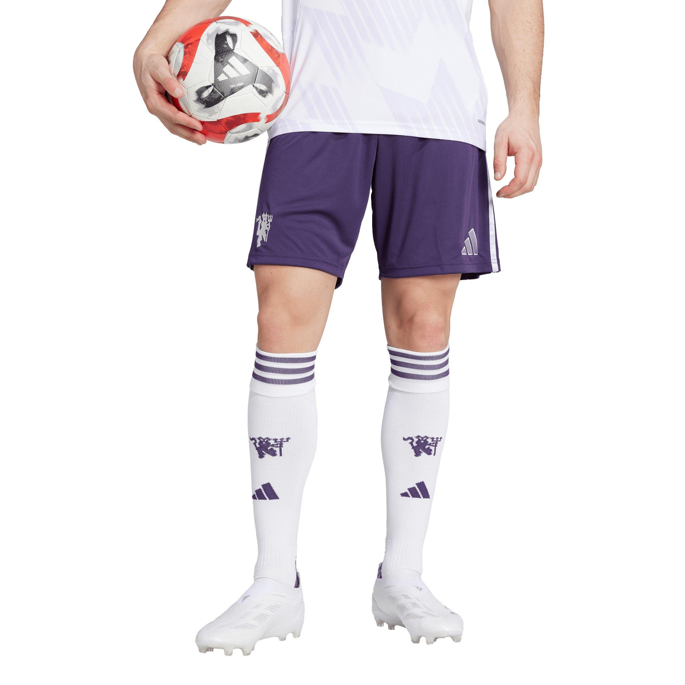 adidas 25/26 Away Shorts Manchester United Aurora Plum — foto 3