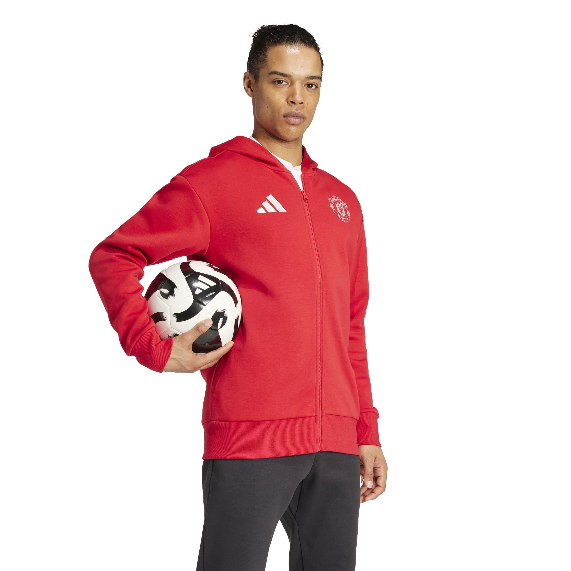Red - adidas - Manchester United Anthem Jacket 2024 2025 Adults - 4