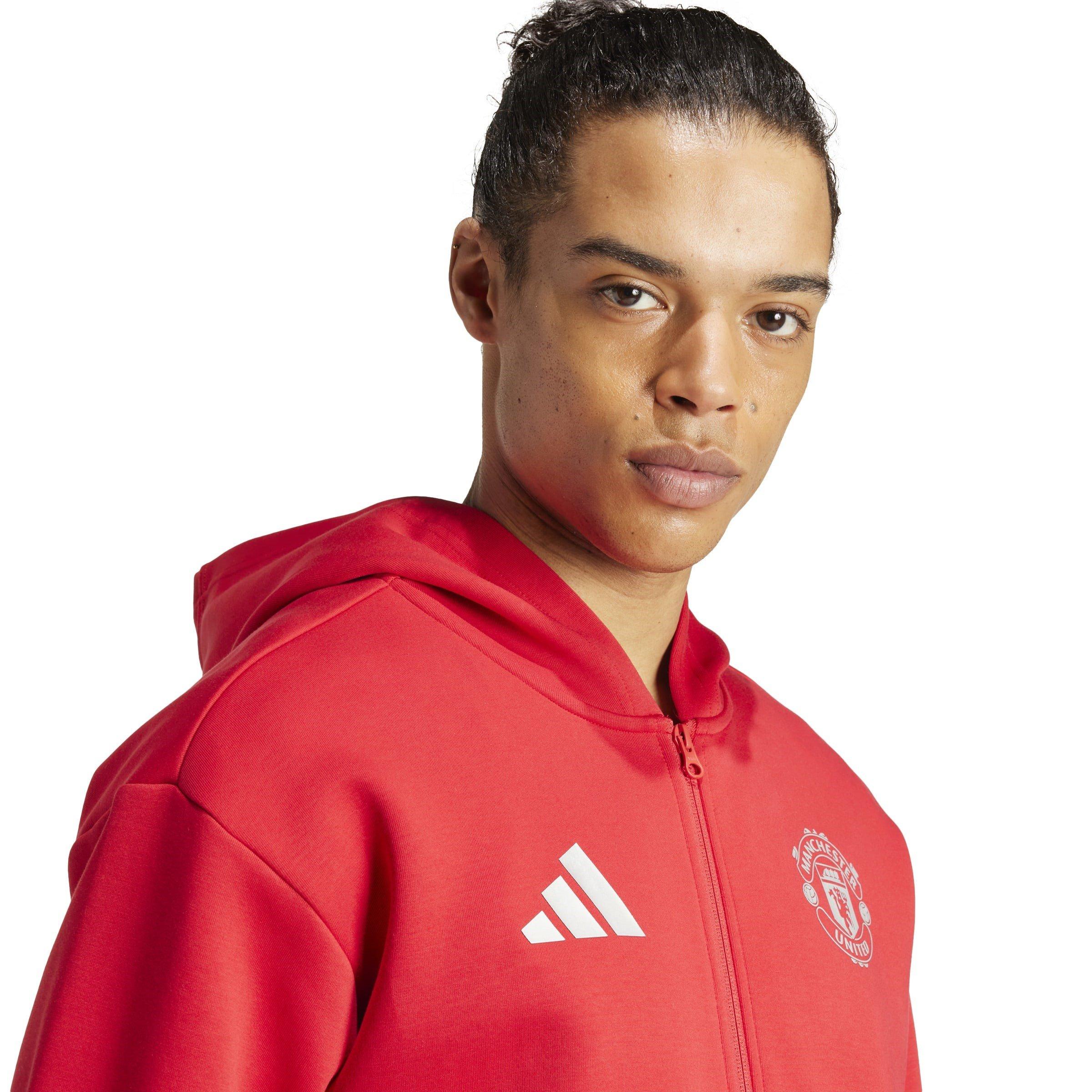 Red - adidas - Manchester United Anthem Jacket 2024 2025 Adults - 5