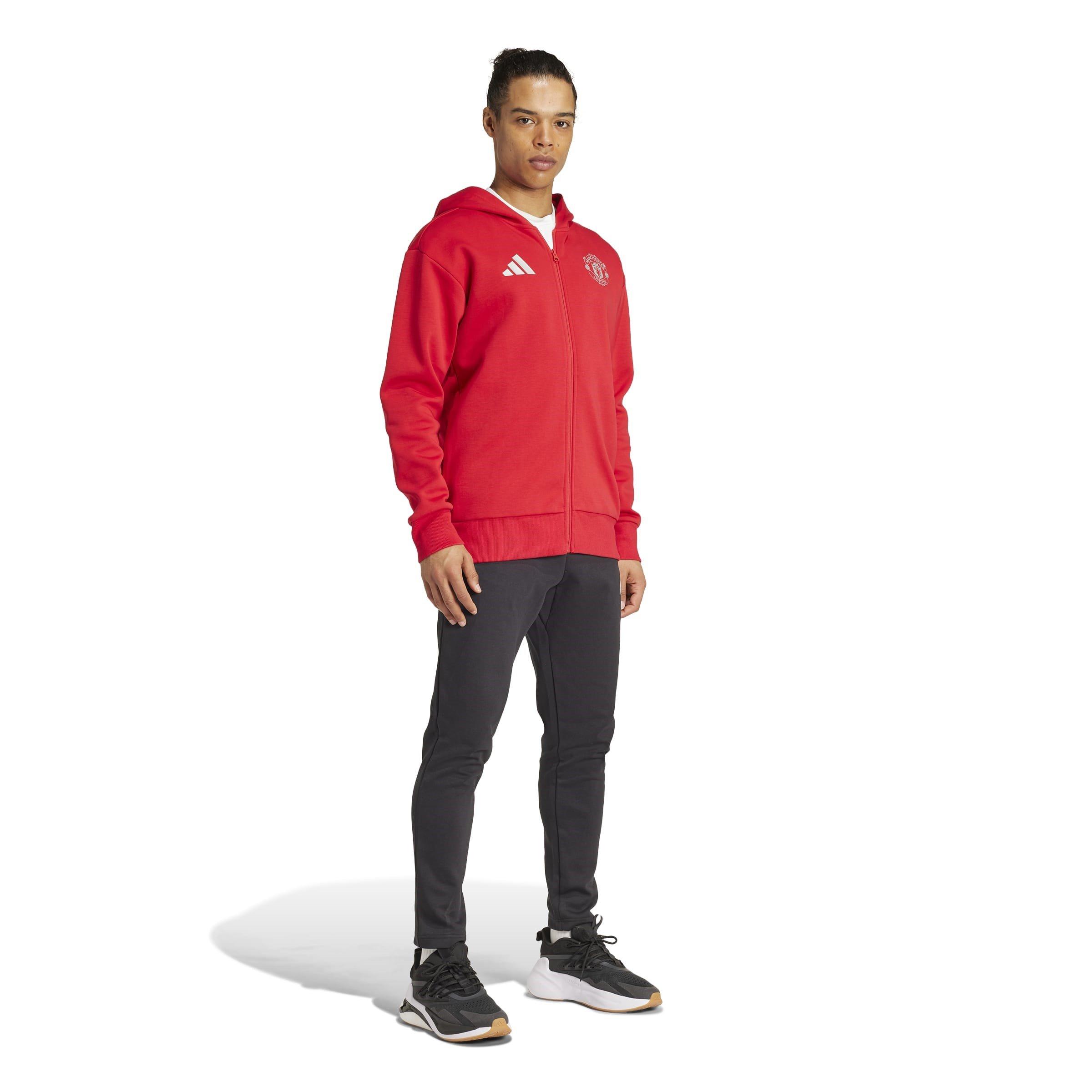 Red - adidas - Manchester United Anthem Jacket 2024 2025 Adults - 7