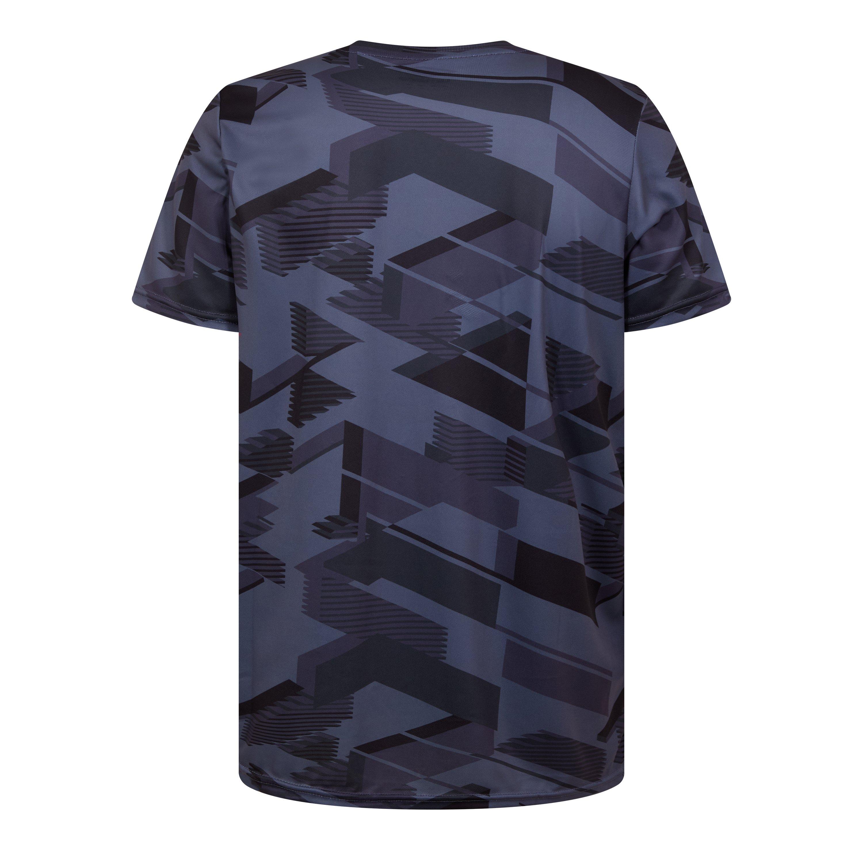 Crbn/Grsll/Blk - Umbro - Burnley Licence Short-Sleeve T-Shirt - 2