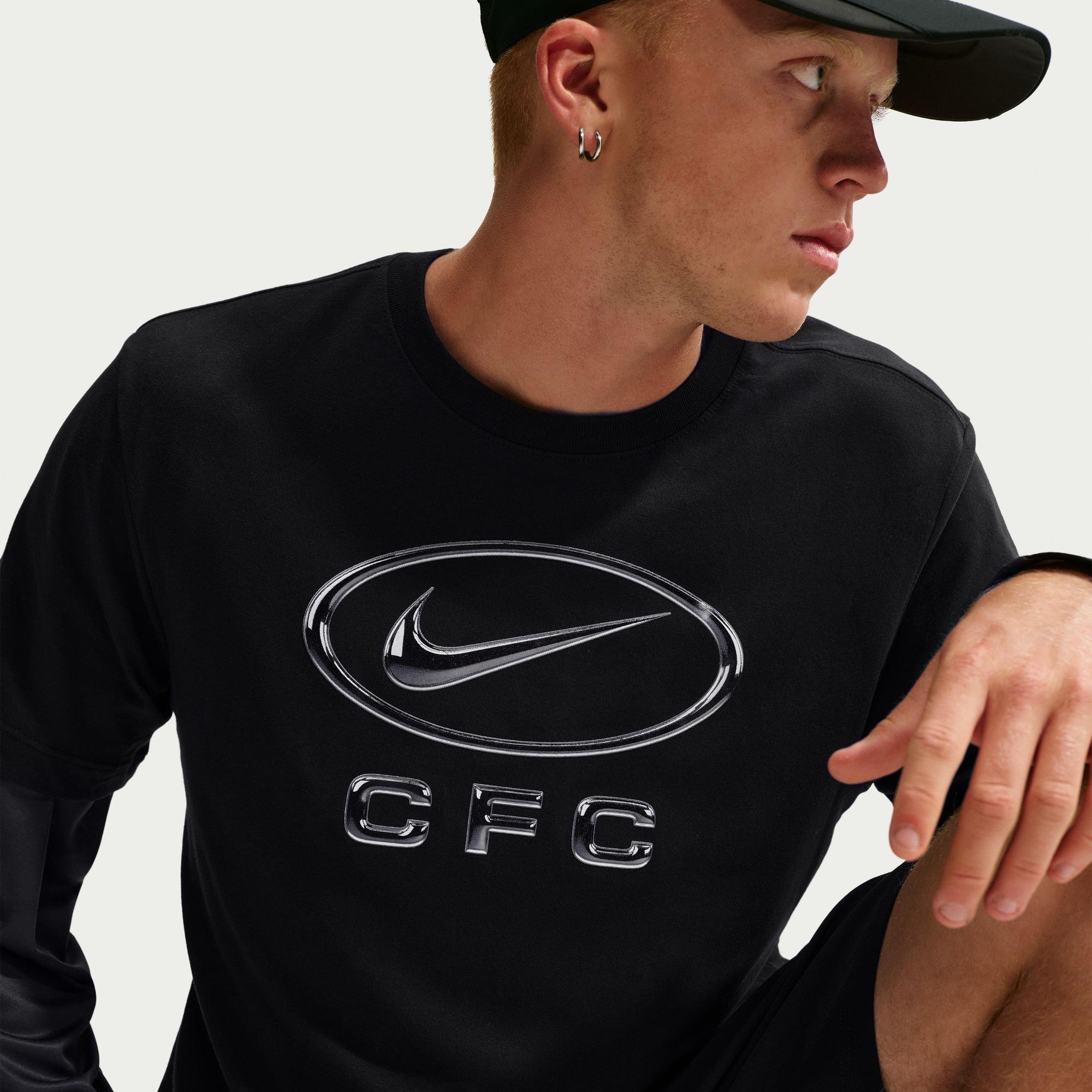 Nero/Grigio - Nike - Nike CFC Swoosh Tee Sn64 - 3