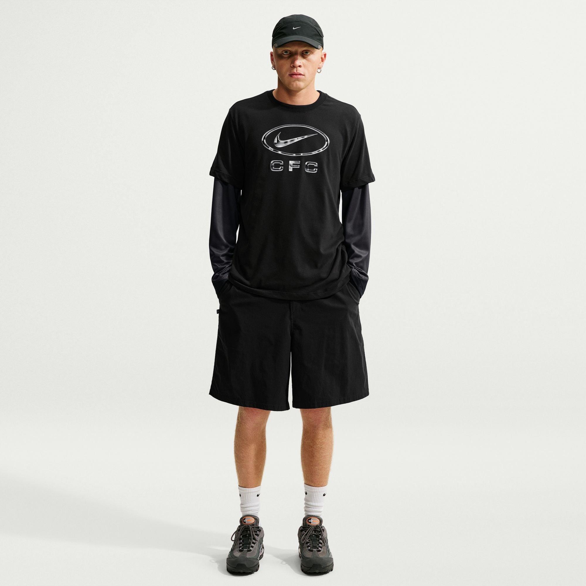 Nero/Grigio - Nike - Nike CFC Swoosh Tee Sn64 - 5