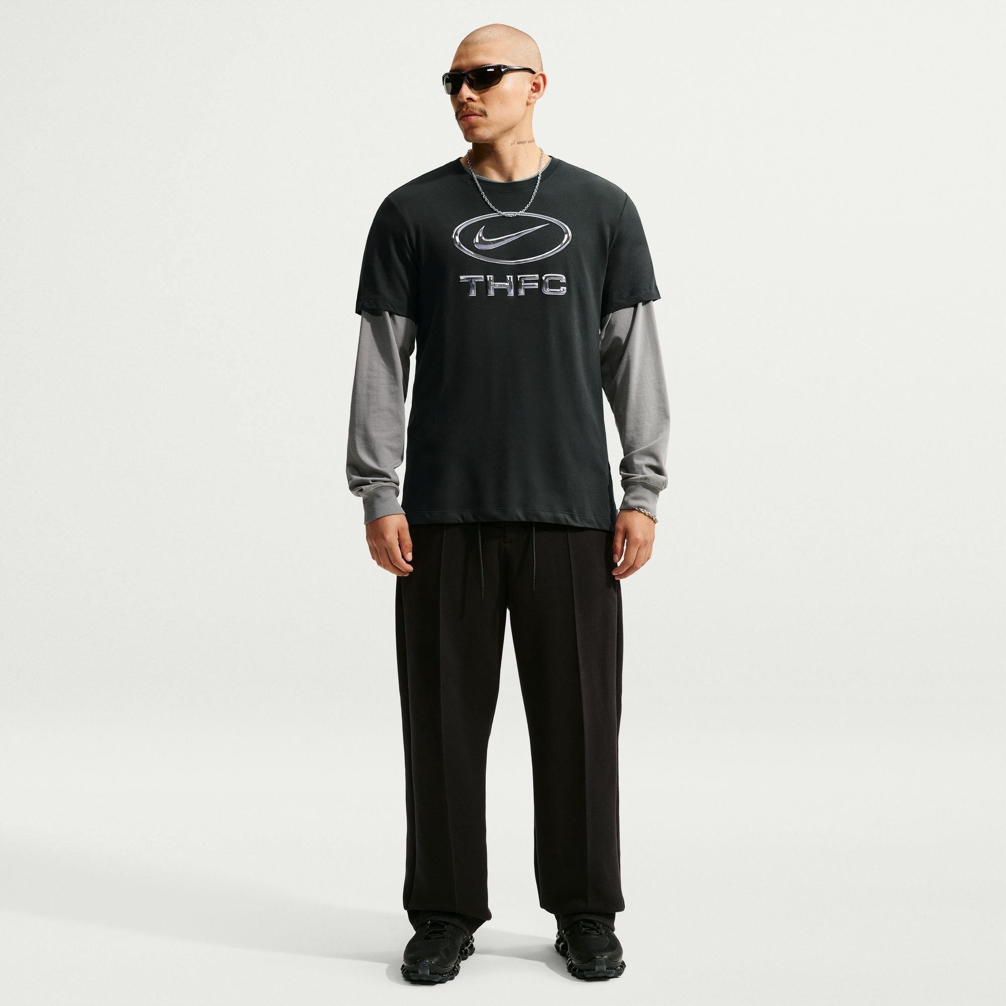 Nero/Grigio - Nike - Nike THFC Swoosh Tee Sn64 - 4