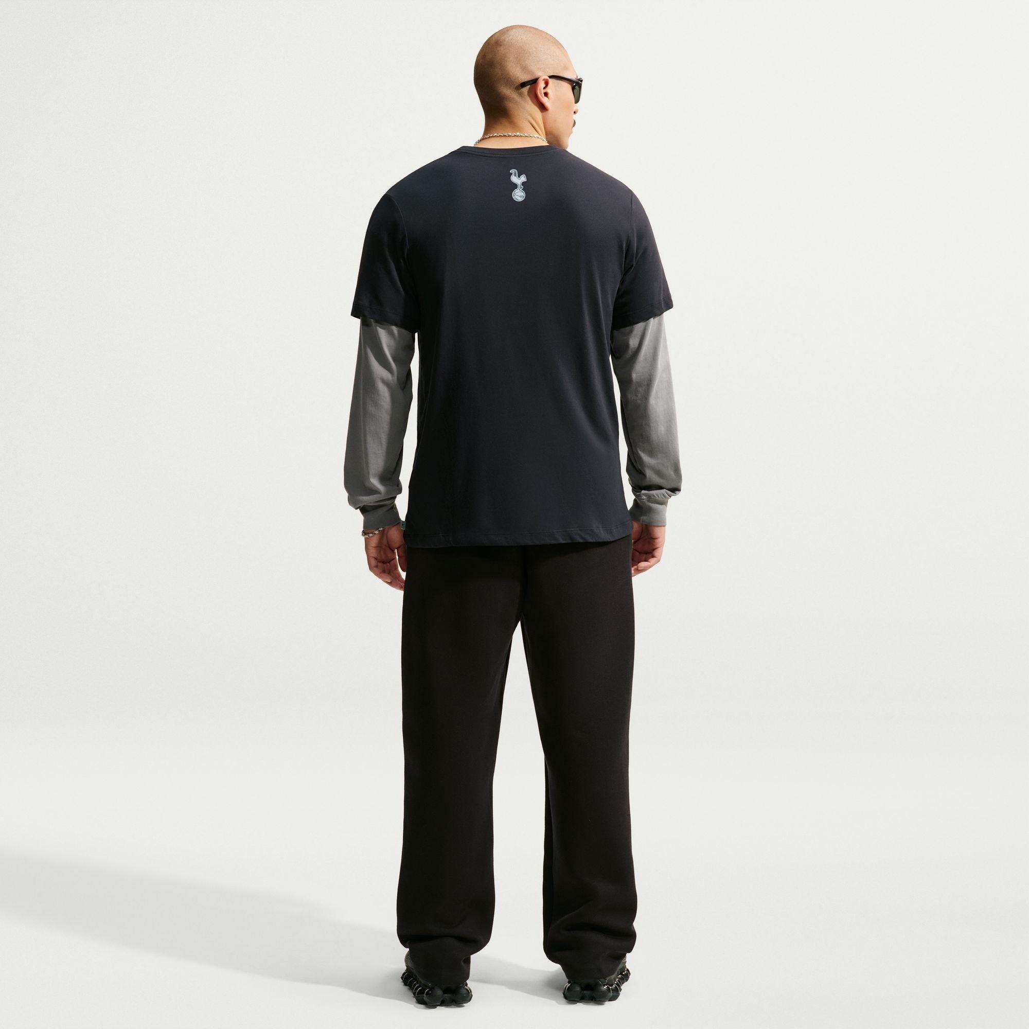 Nero/Grigio - Nike - Nike THFC Swoosh Tee Sn64 - 5