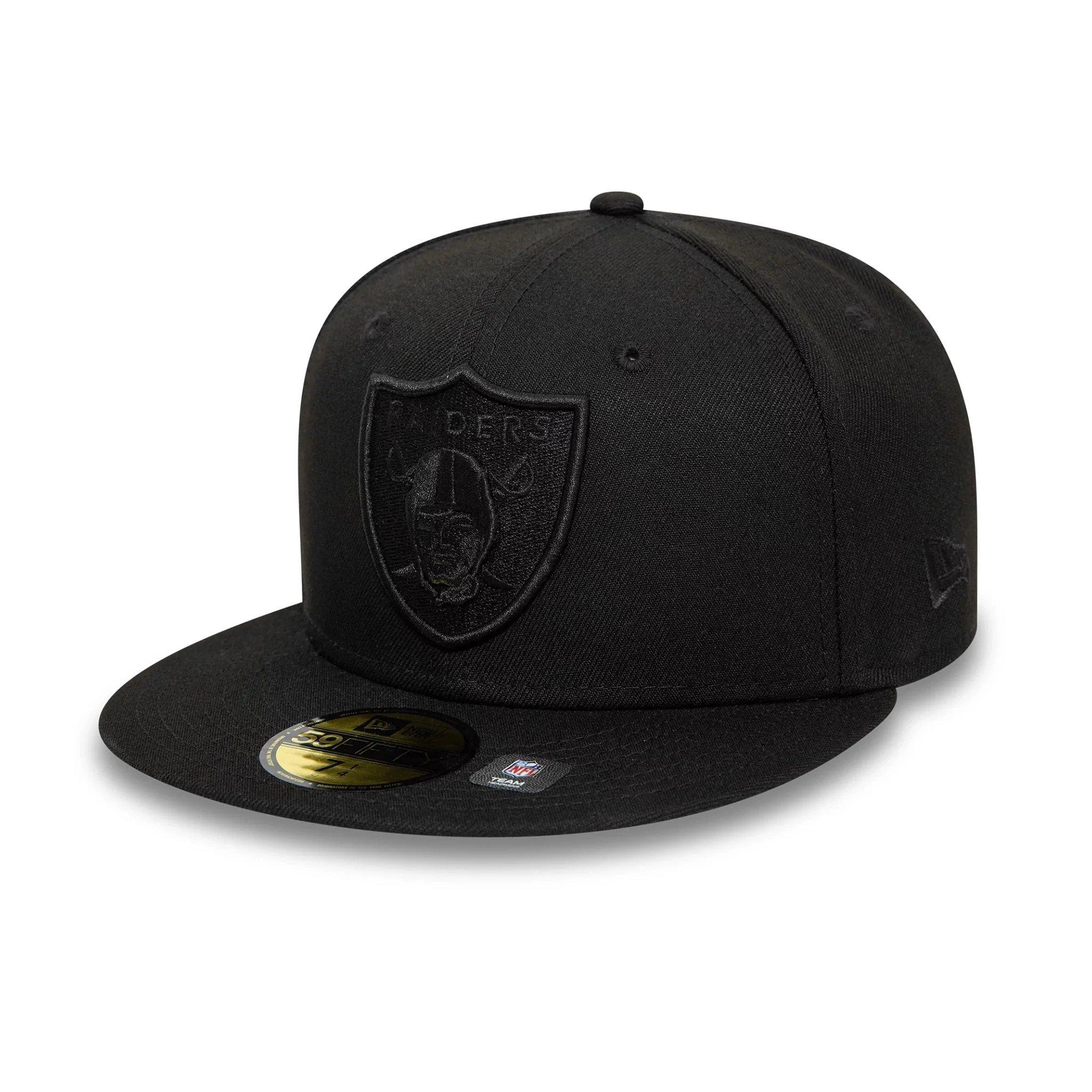 Blk/Raiders - New Era - Adults NBA Essentials Flat Peak Cap - 1