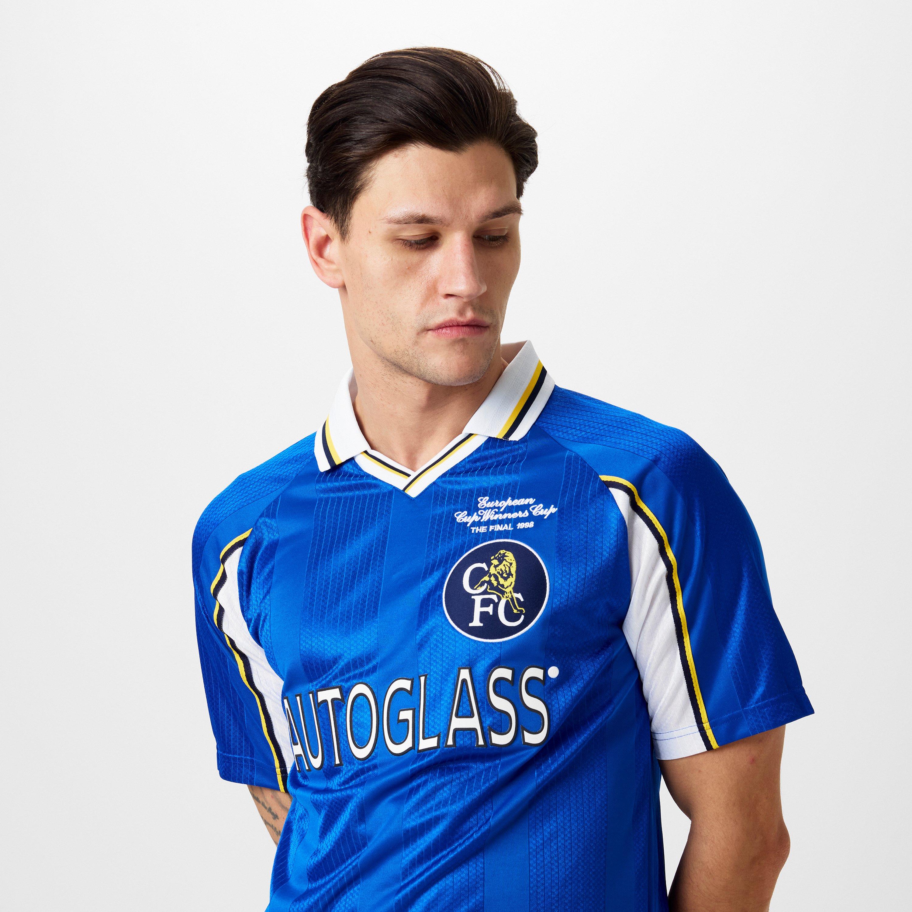 Blu/Bianco - Score Draw - Chelsea '98 Home Licensed Retro Football Shirts - 3