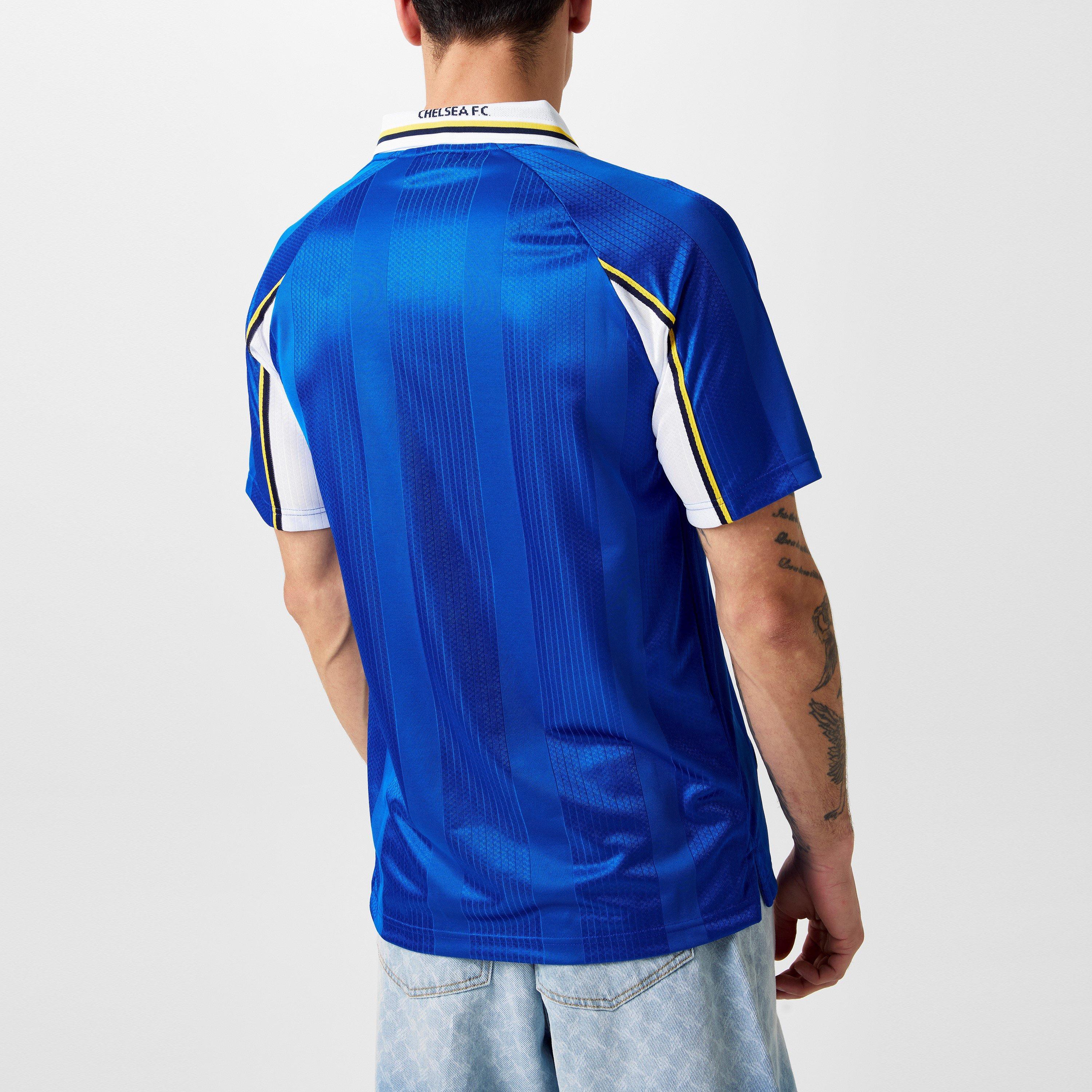 Blu/Bianco - Score Draw - Chelsea '98 Home Licensed Retro Football Shirts - 4