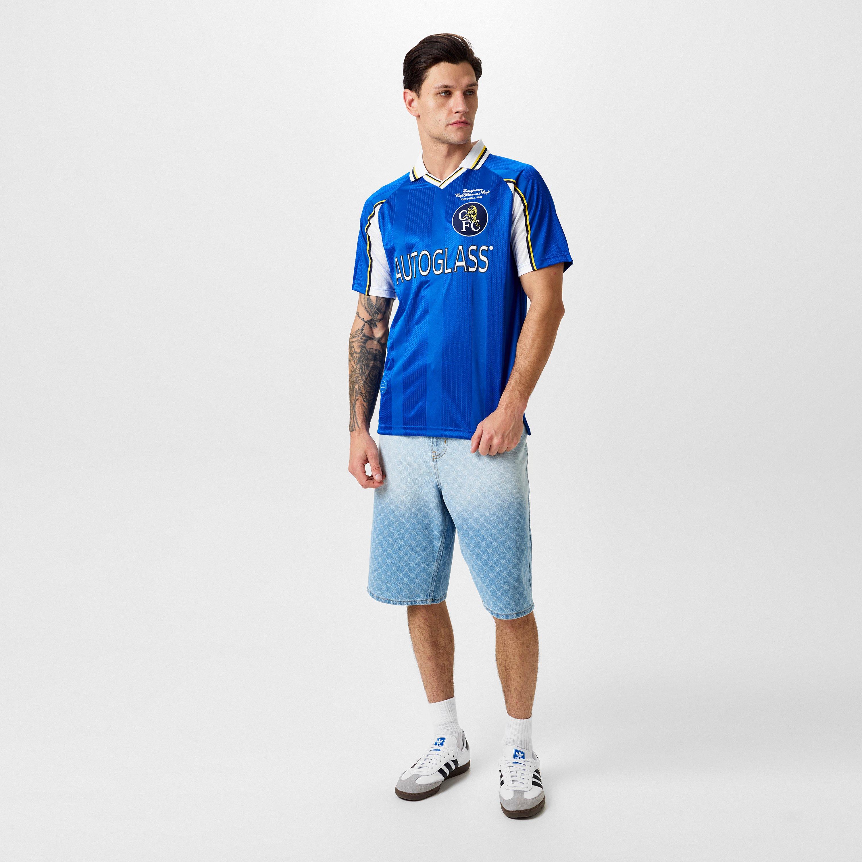 Blu/Bianco - Score Draw - Chelsea '98 Home Licensed Retro Football Shirts - 5