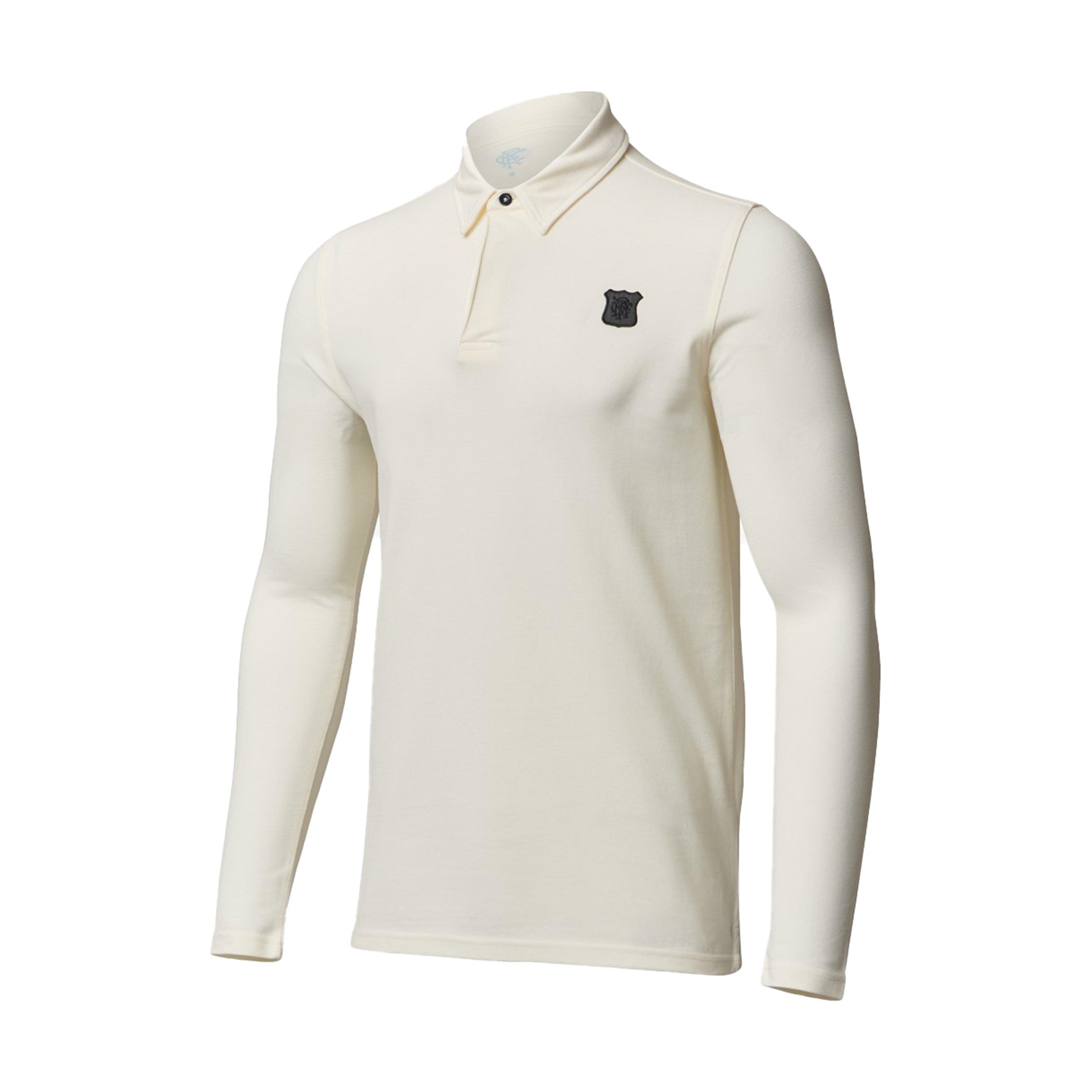 Castore Men's Rangers Ls Polo - White - 4XL