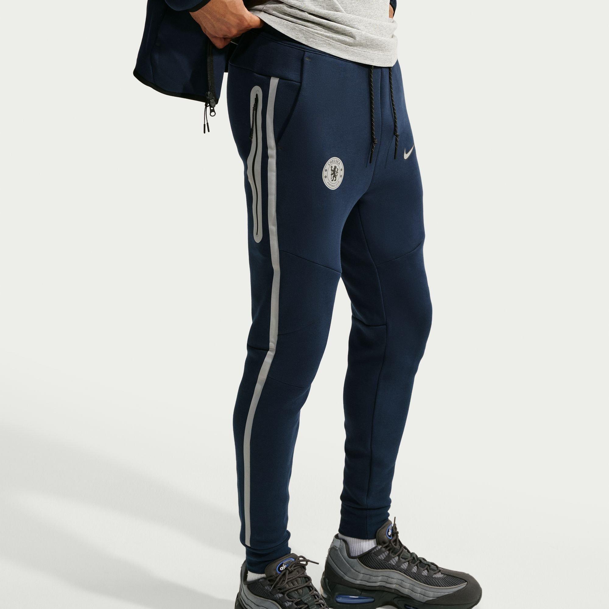 Blauw/Zilver - Nike - Nike CFC TchFlc Pant Sn64 - 1