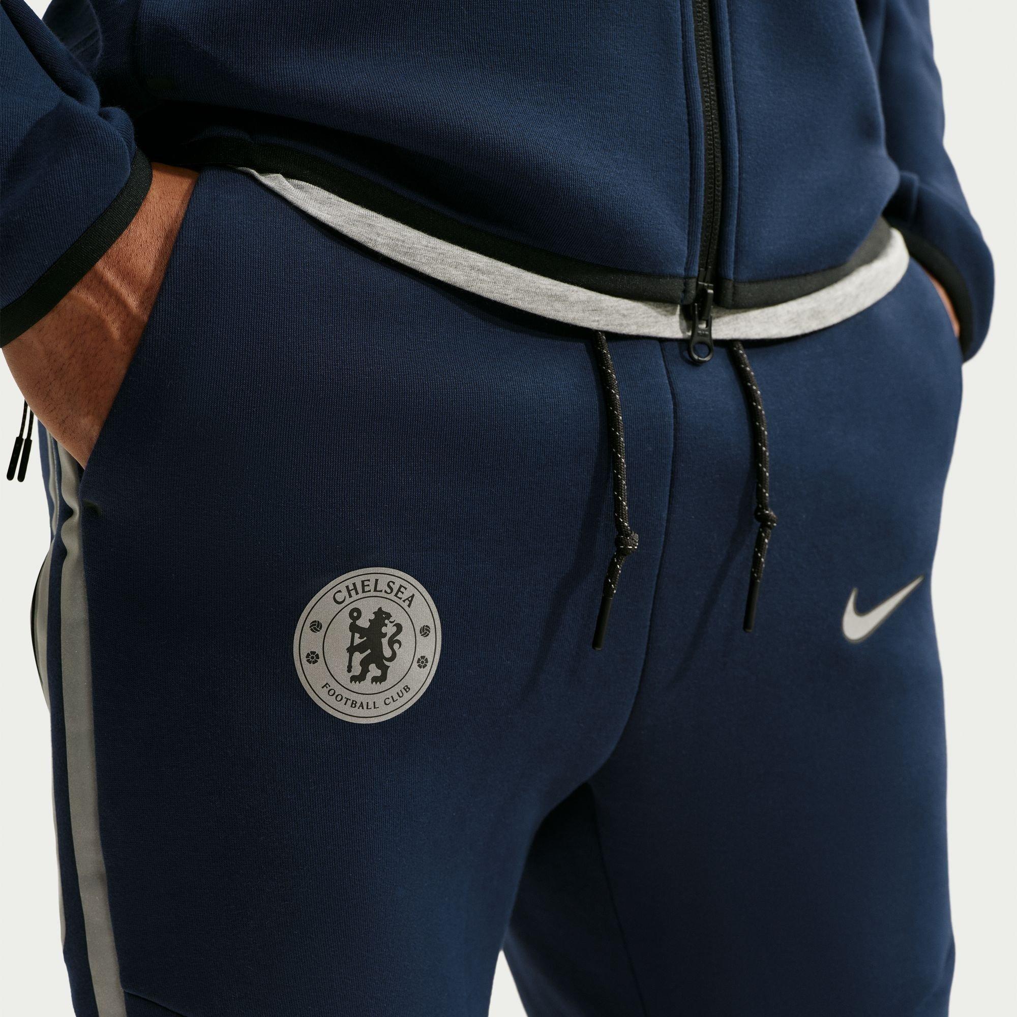 Blauw/Zilver - Nike - Nike CFC TchFlc Pant Sn64 - 3