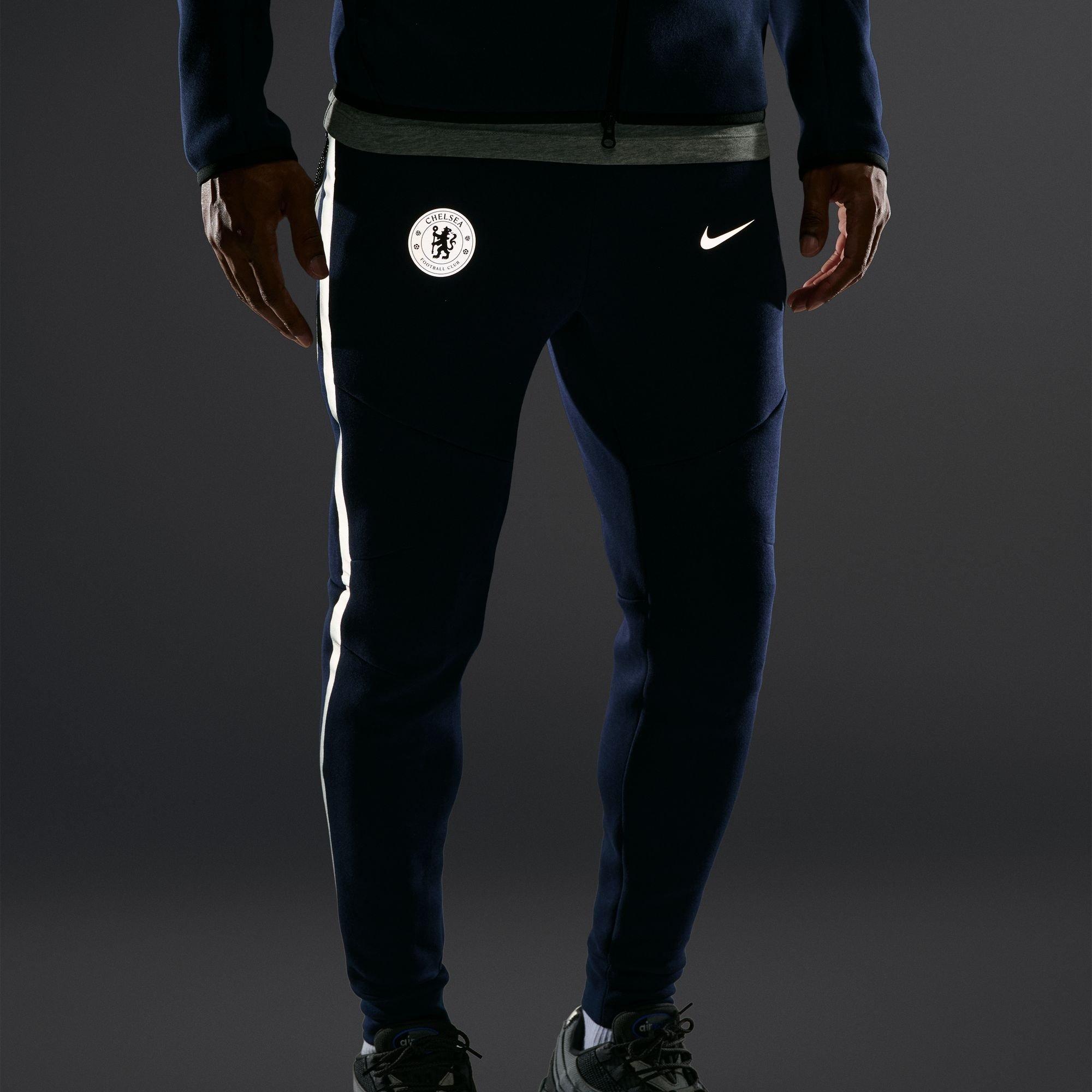 Blauw/Zilver - Nike - Nike CFC TchFlc Pant Sn64 - 4