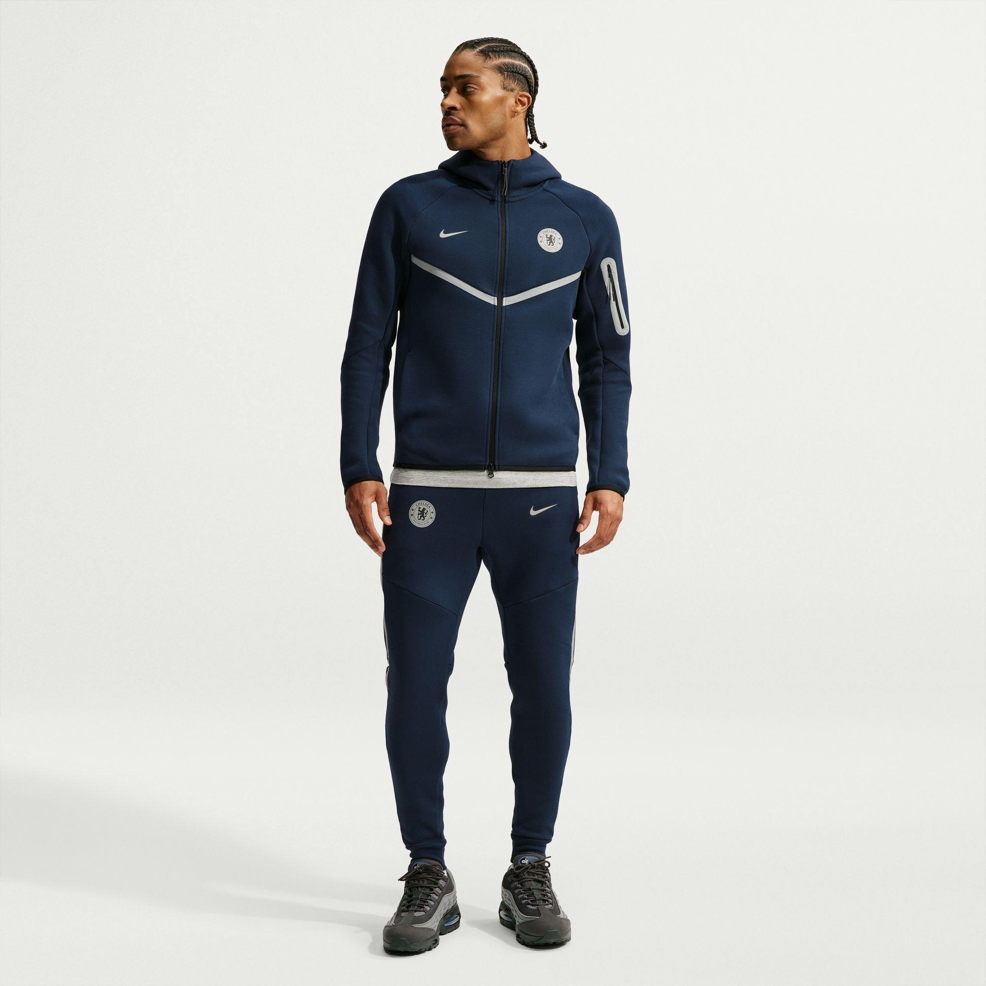 Blauw/Zilver - Nike - Nike CFC TchFlc Pant Sn64 - 6