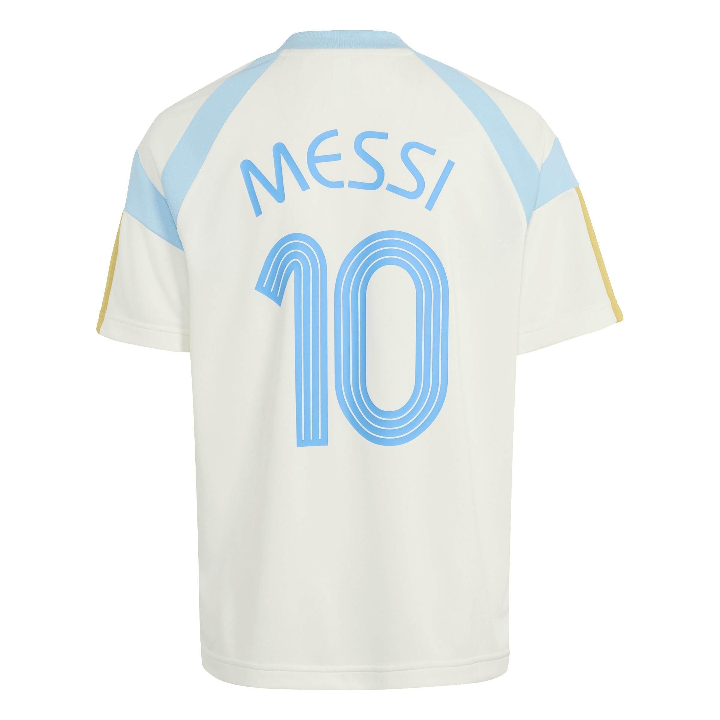 White/Ice Blue - adidas - Adidas Messi Hot Tee Jn63 - 2