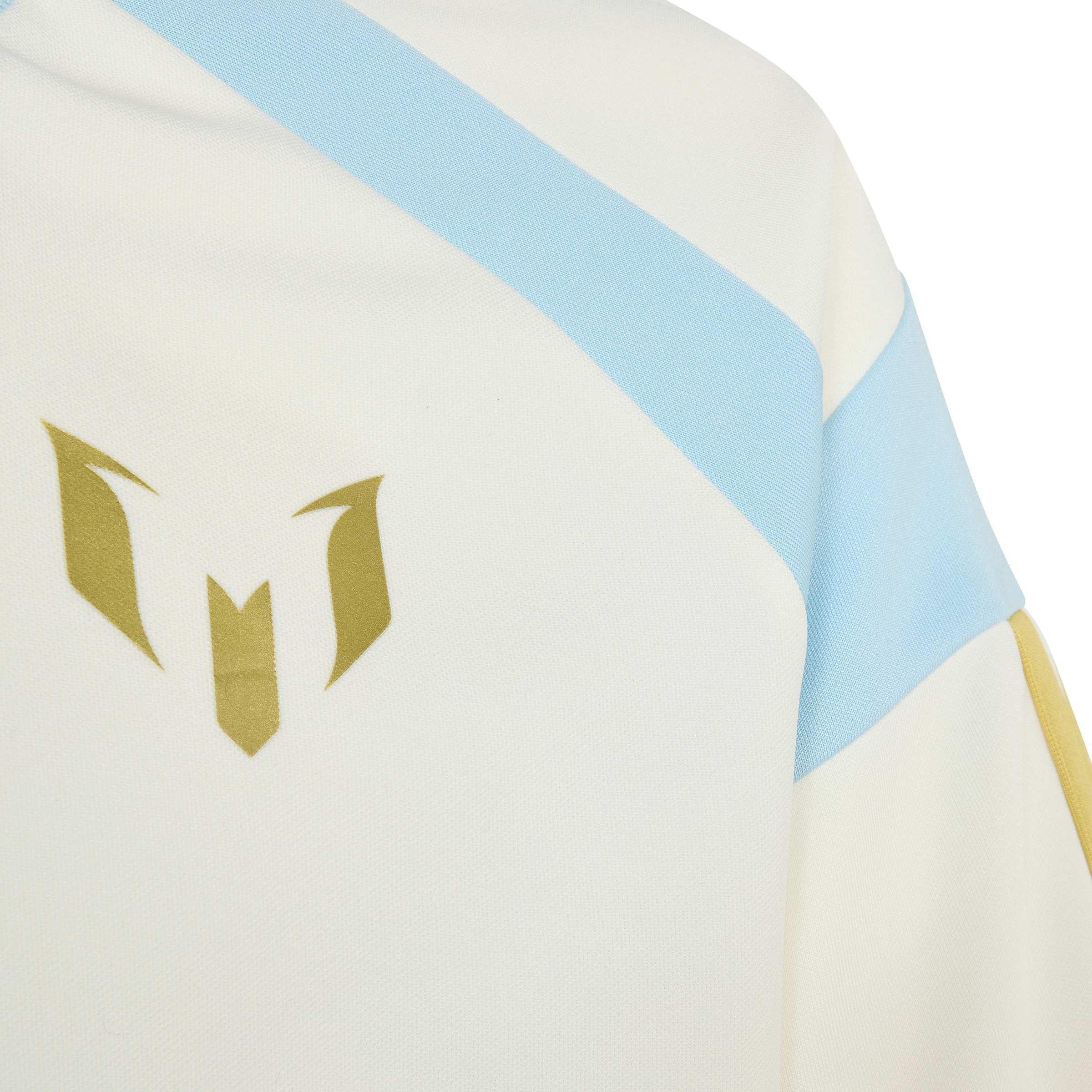 White/Ice Blue - adidas - Adidas Messi Hot Tee Jn63 - 3