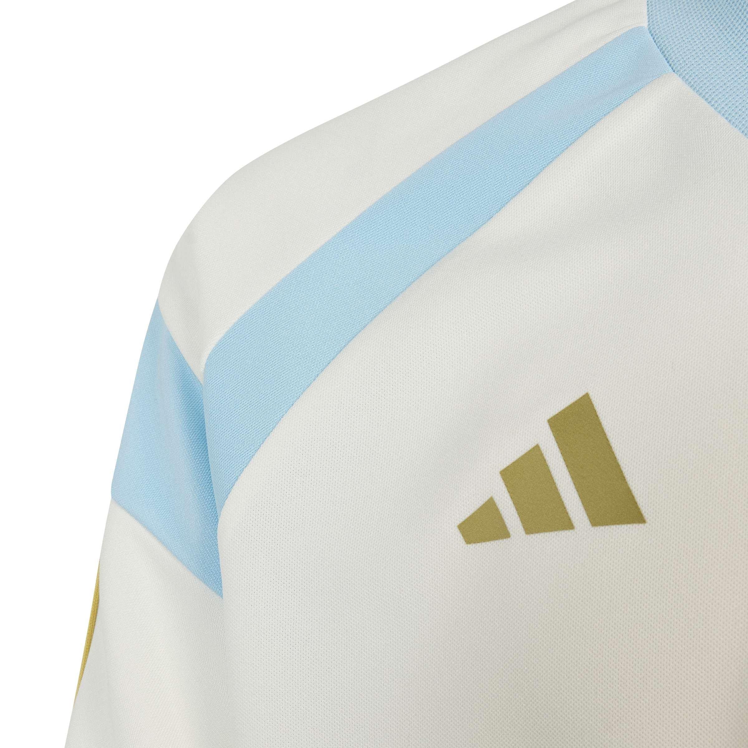 White/Ice Blue - adidas - Adidas Messi Hot Tee Jn63 - 4