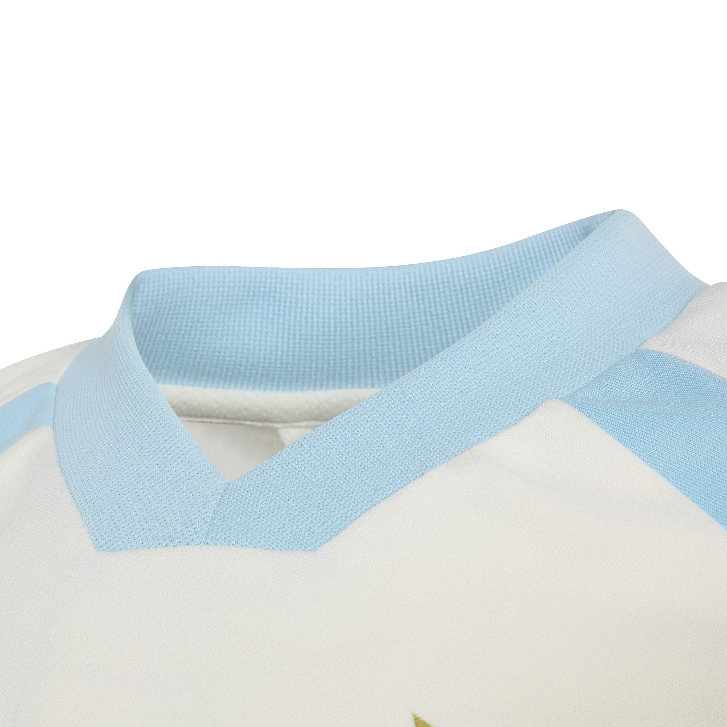 White/Ice Blue - adidas - Adidas Messi Hot Tee Jn63 - 5