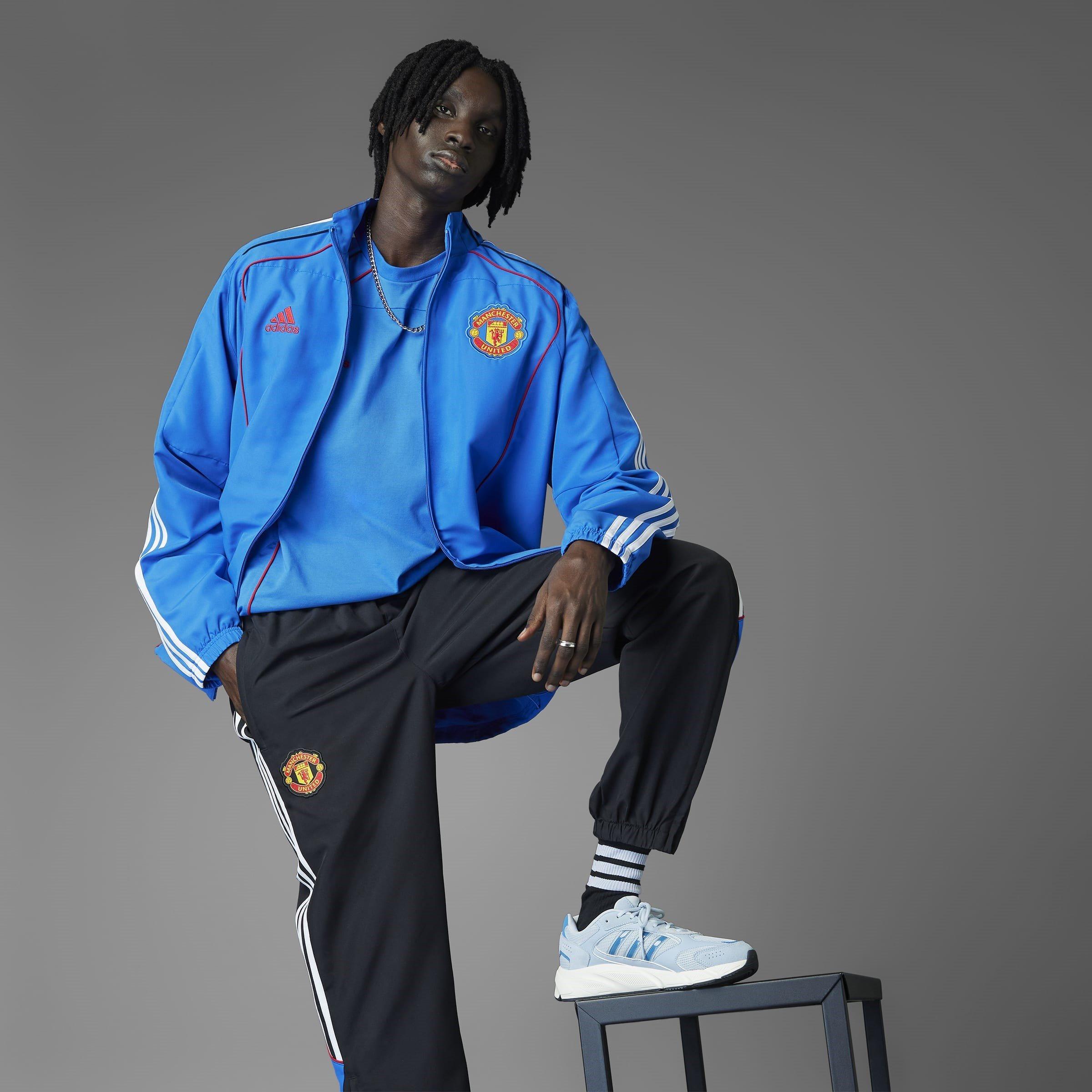 Schwarz - adidas - Manchester United UBP Tracksuit Bottoms Mens - 11