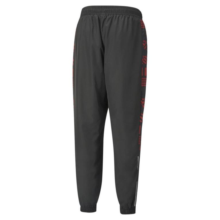 Noir/Rouge - Puma - stretch-fit logo-print leggings - 5