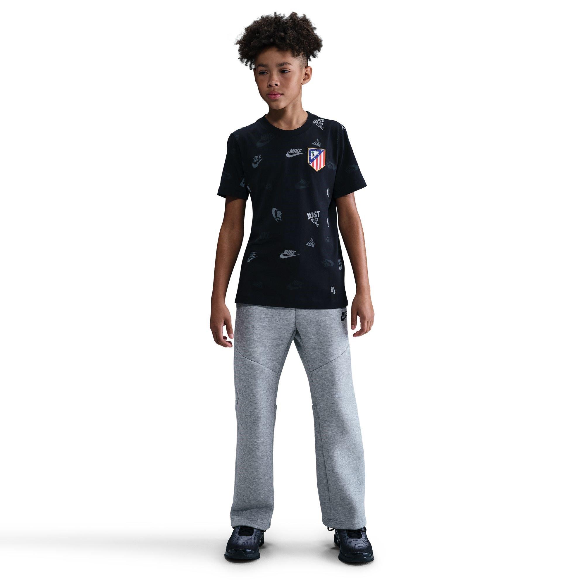 Black - Nike - Atletico Madrid Crest T-Shirt Juniors - 3