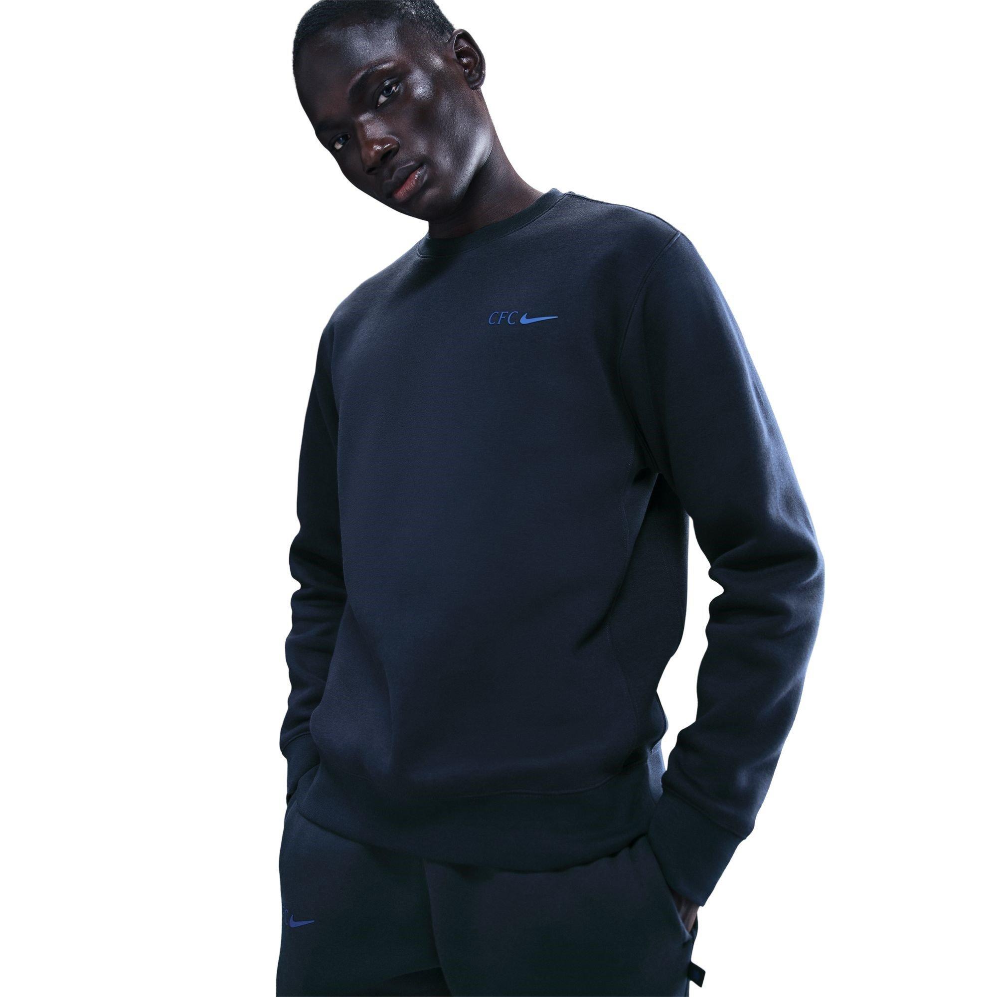 Blue - Nike - Chelsea Club Crew Sweater Mens - 1
