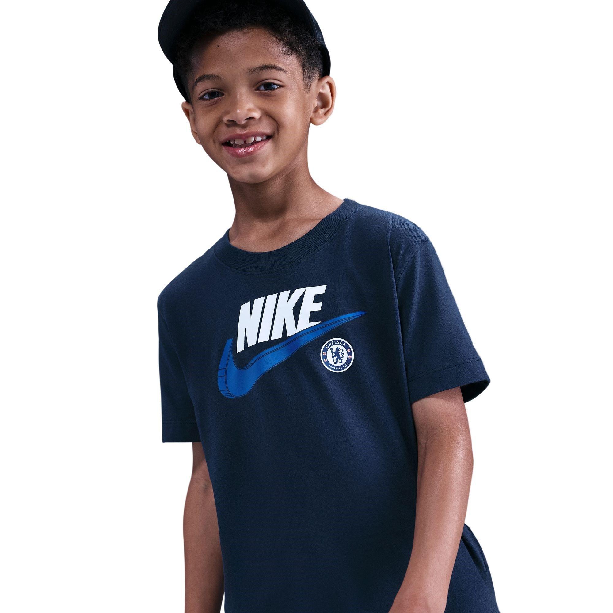 Nike Boys Chelsea Club T-Shirt Juniors - Blue - 9-10 (M)