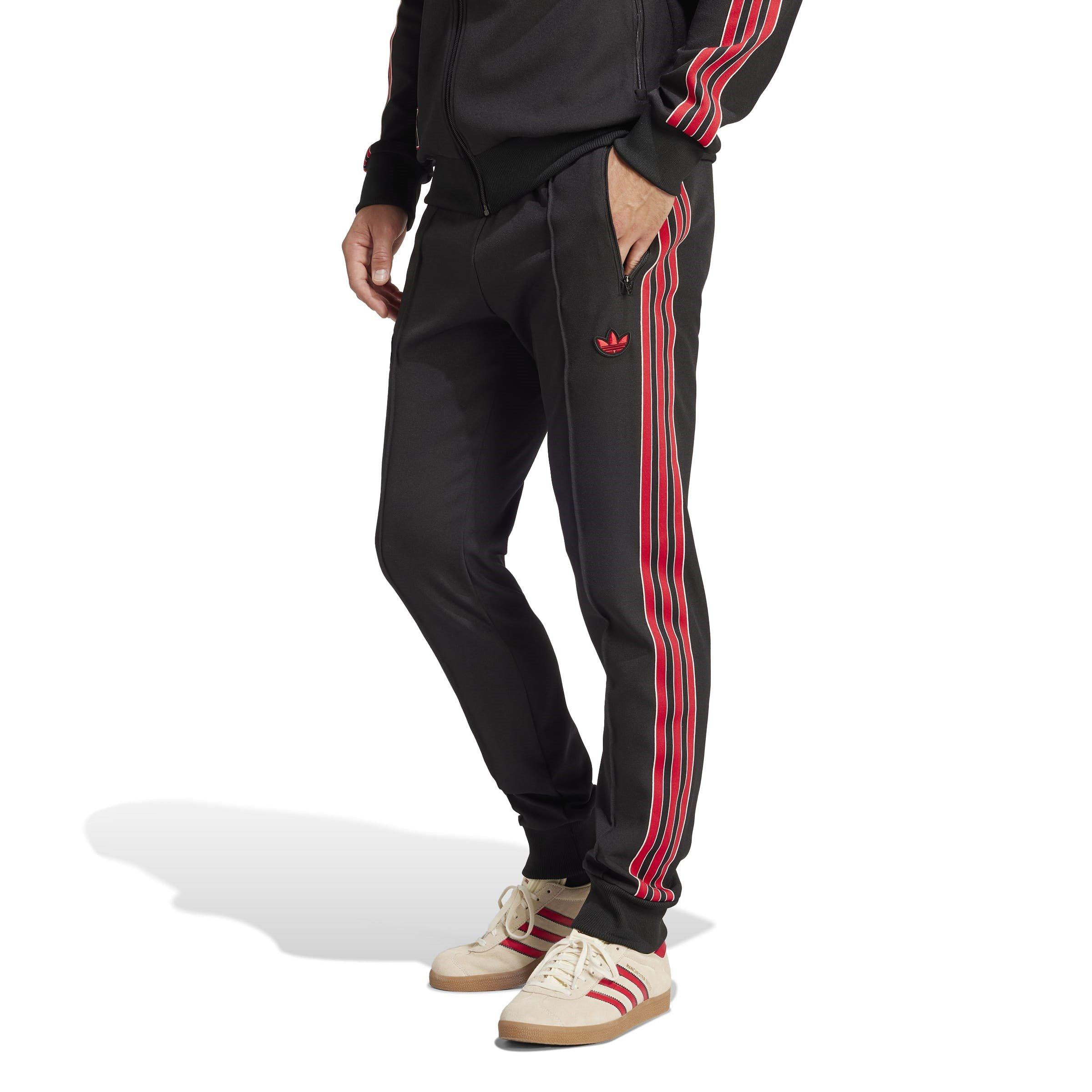 Schwarz - adidas - Manchester United FC Terrace Icons Tracksuit Bottoms Adults - 2
