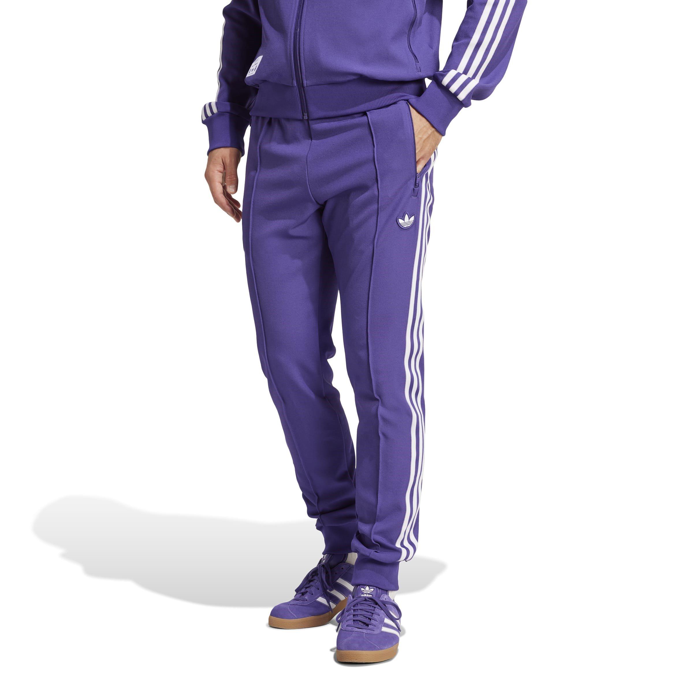 Eenheid Paars - adidas - Real Madrid Terraces Icons Tracksuit Bottoms - 2