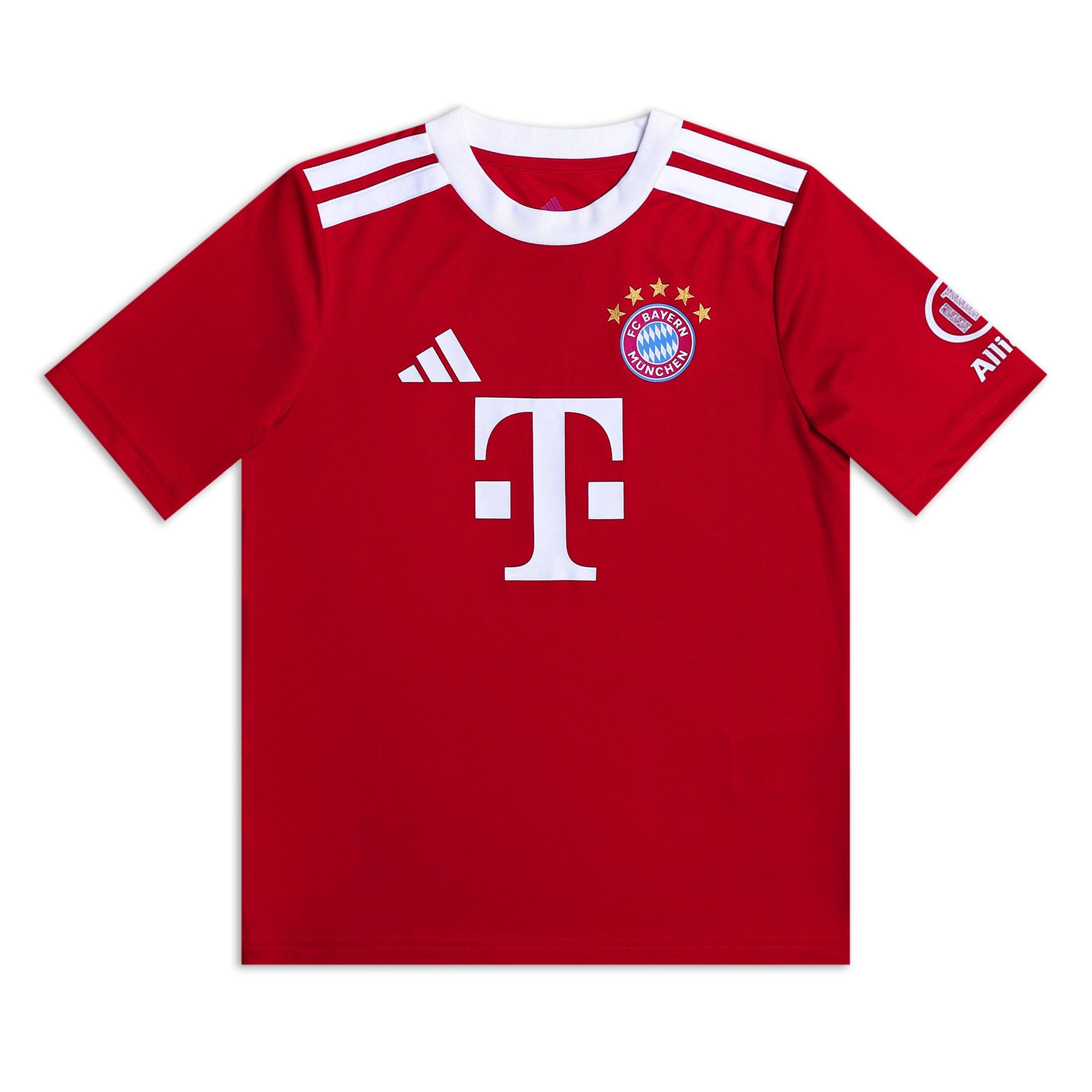 Scarlet/White - adidas - Kids' FC Barcelona Home Short Sleeve T-Shirt - 1