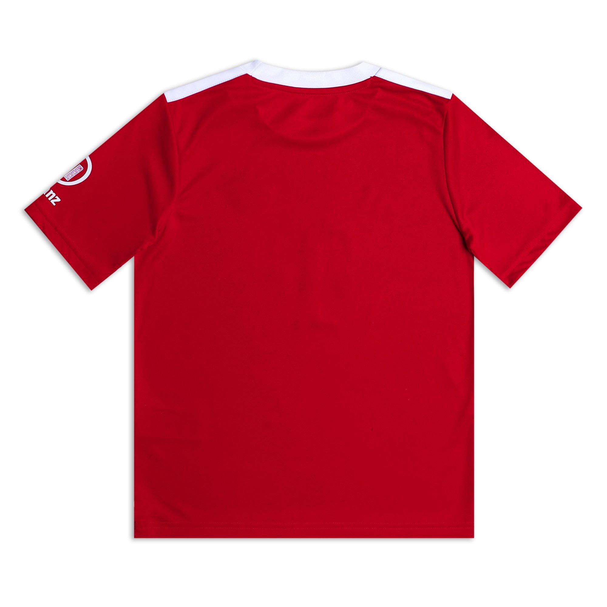 Scarlet/White - adidas - Kids' FC Barcelona Home Short Sleeve T-Shirt - 2