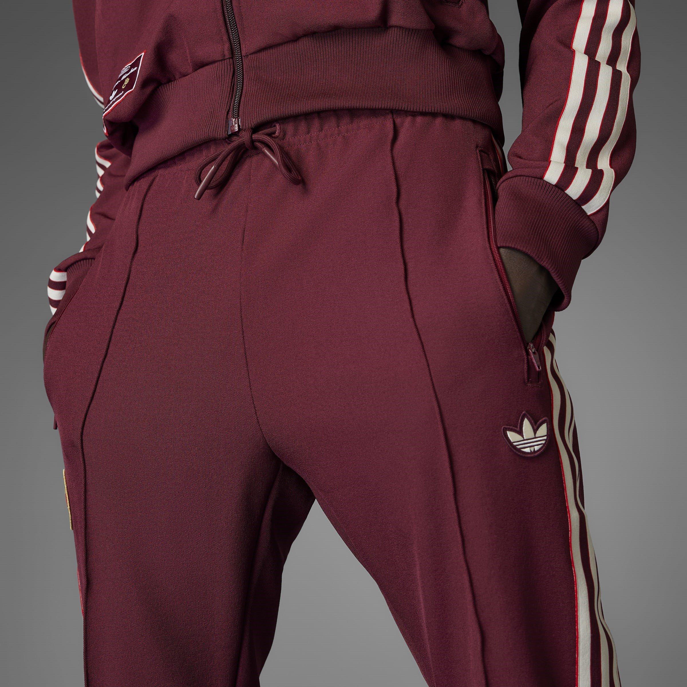 Shadow Red - adidas - FC Bayern Terrace Icons Tracksuit Bottoms Adults - 12